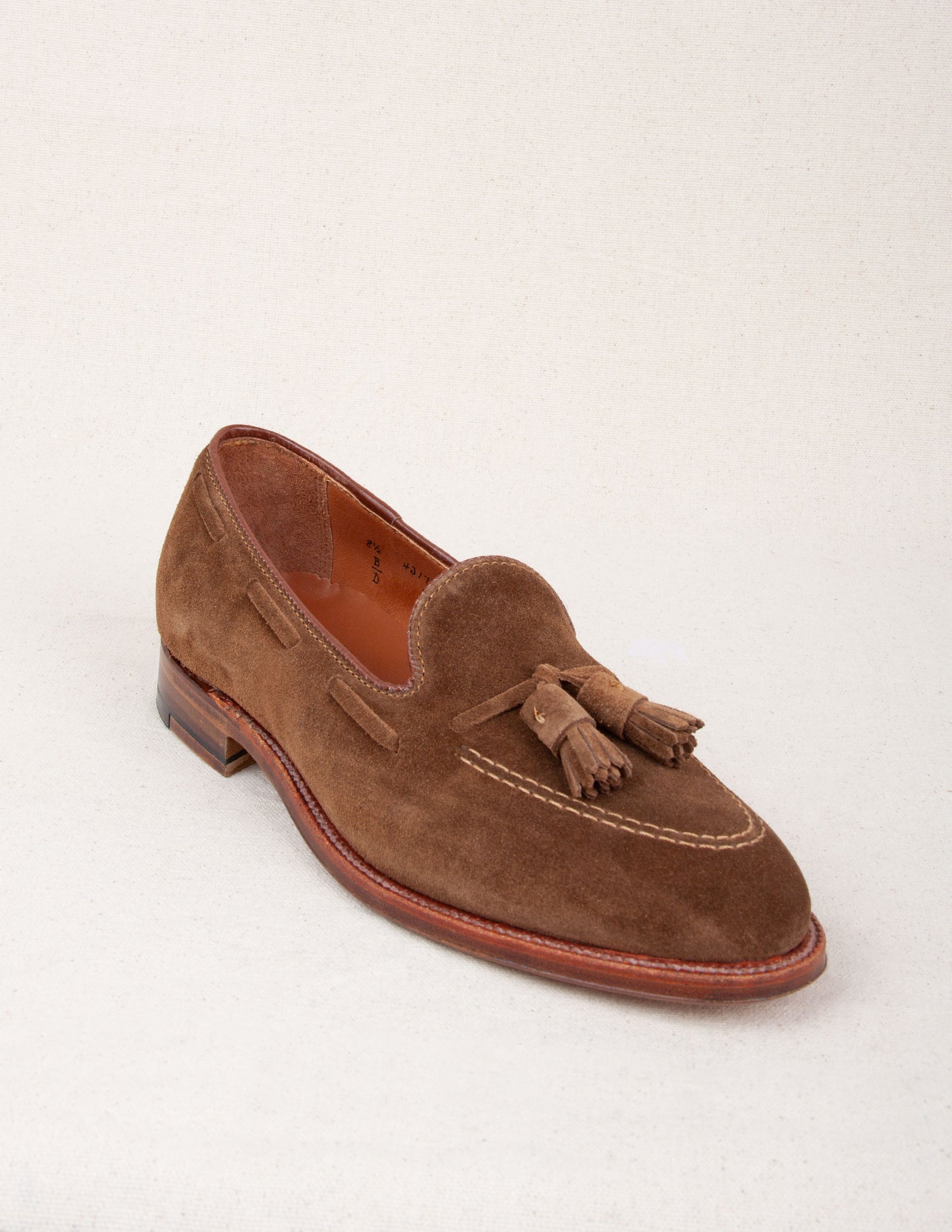 Rivay Alden 3403 Tassel Moccasin Loafer in Snuff Suede