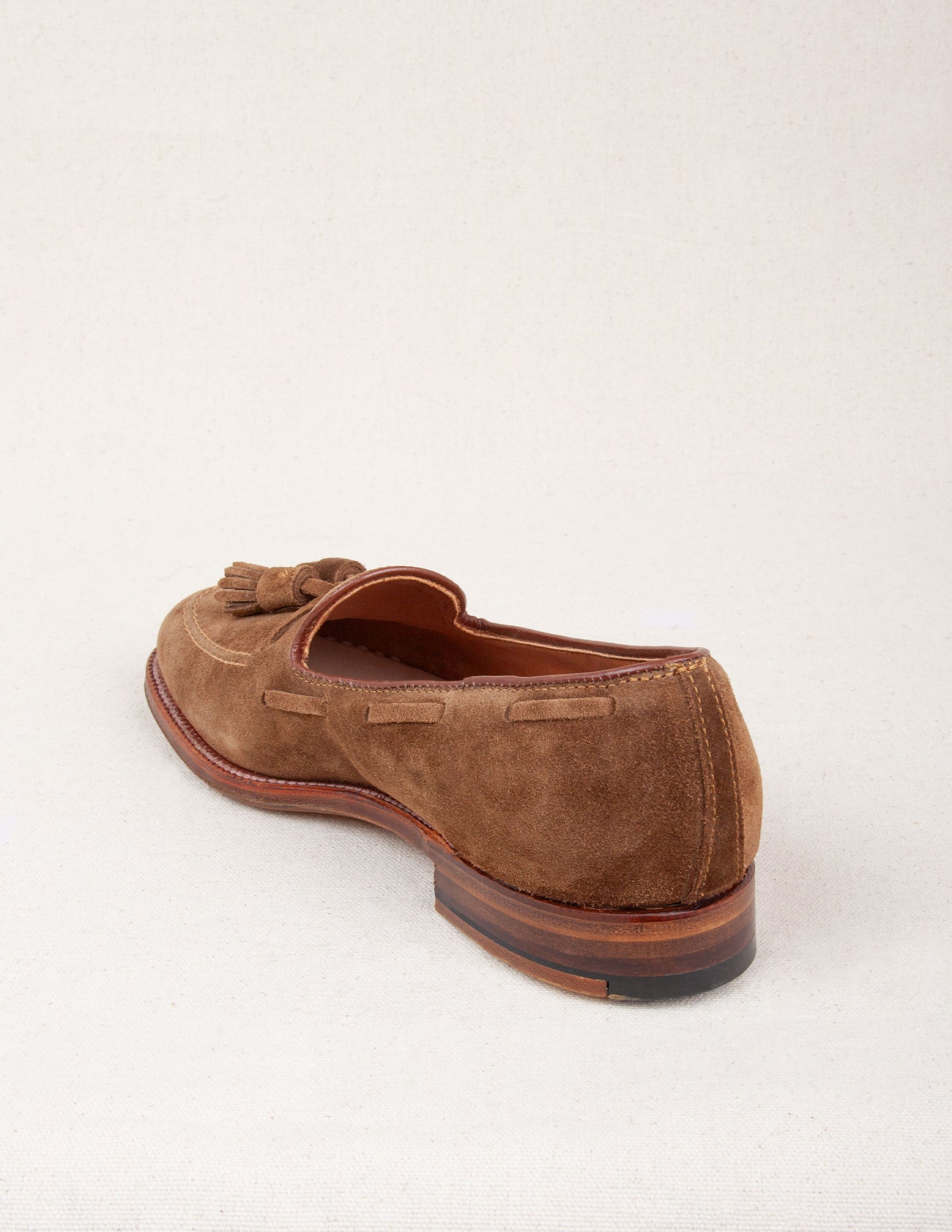 Rivay Alden 3403 Tassel Moccasin Loafer in Snuff Suede