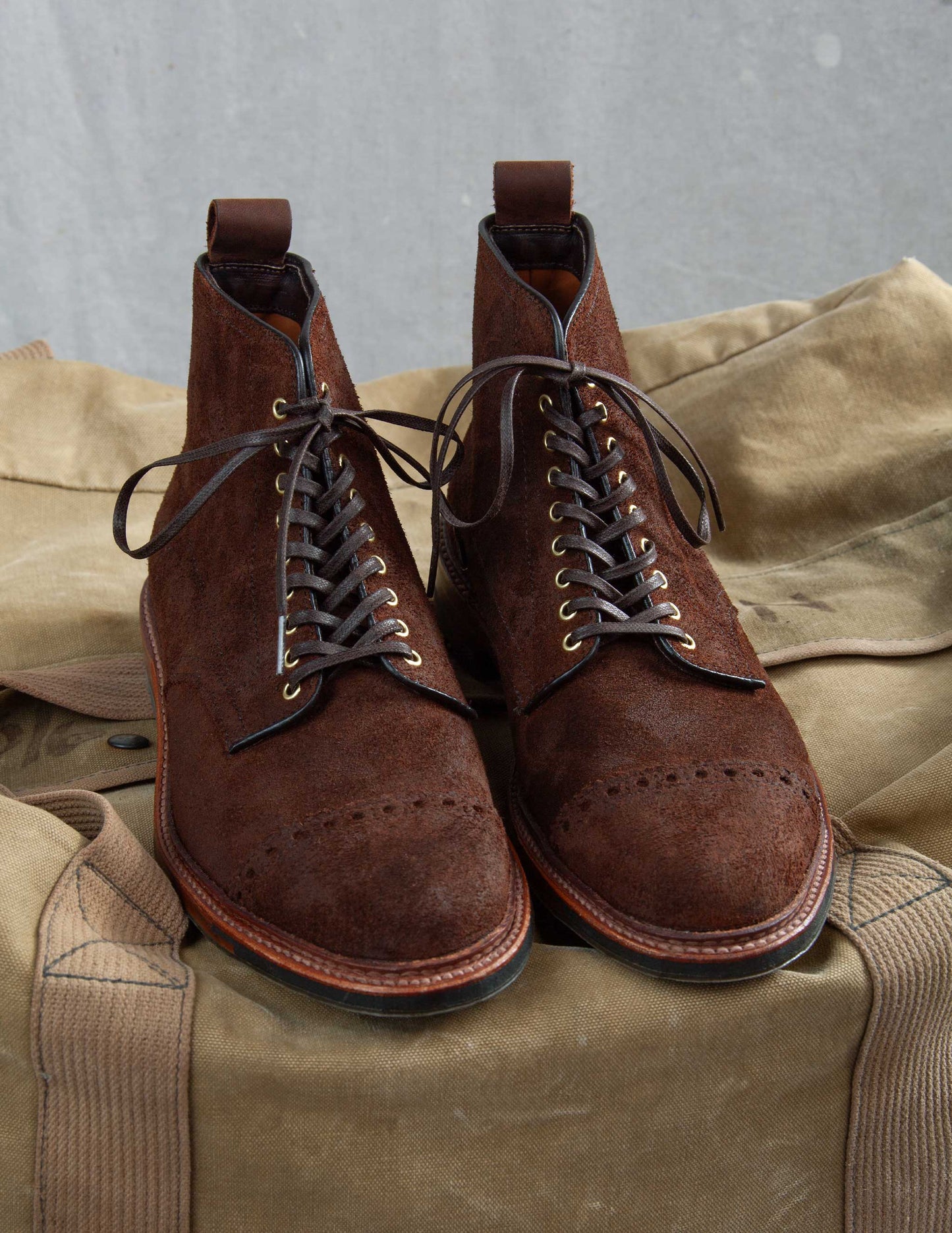 Alden x Rivay: The Bedford Boot in Tobacco Chamois Reverse Suede