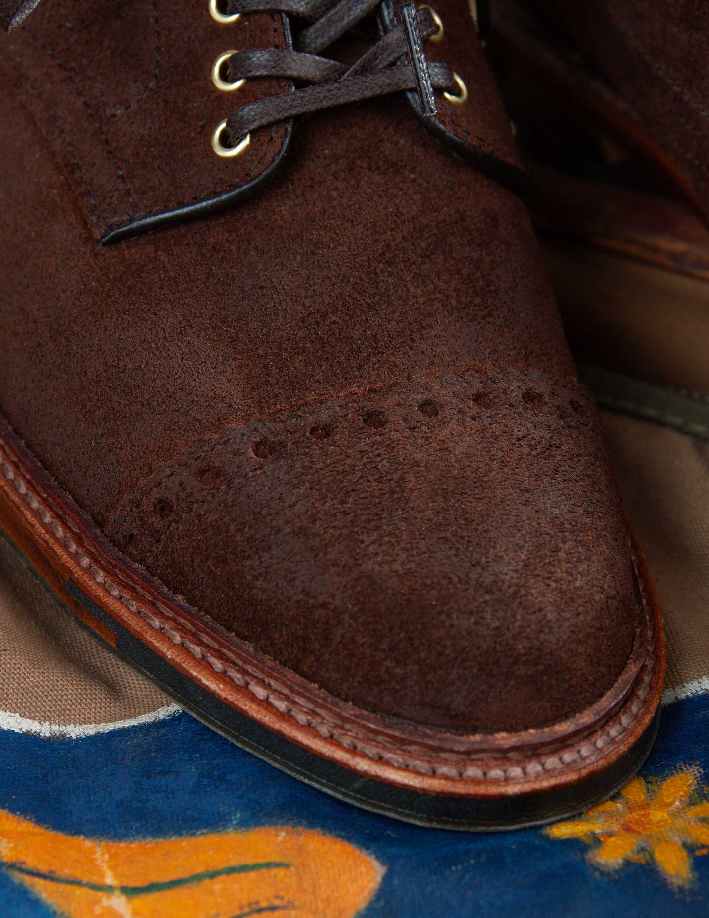 Alden x Rivay: The Bedford Boot in Tobacco Chamois Reverse Suede