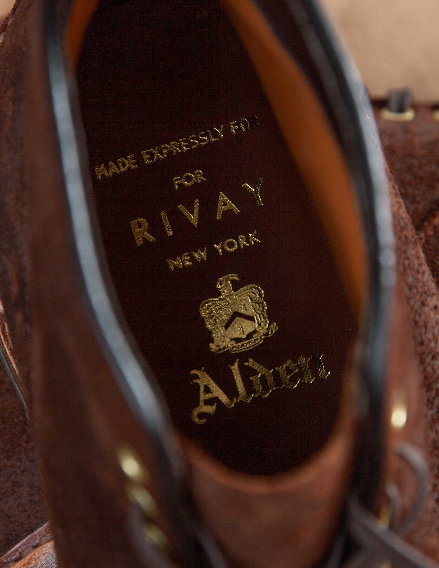 Alden x Rivay: The Bedford Boot in Tobacco Chamois Reverse Suede