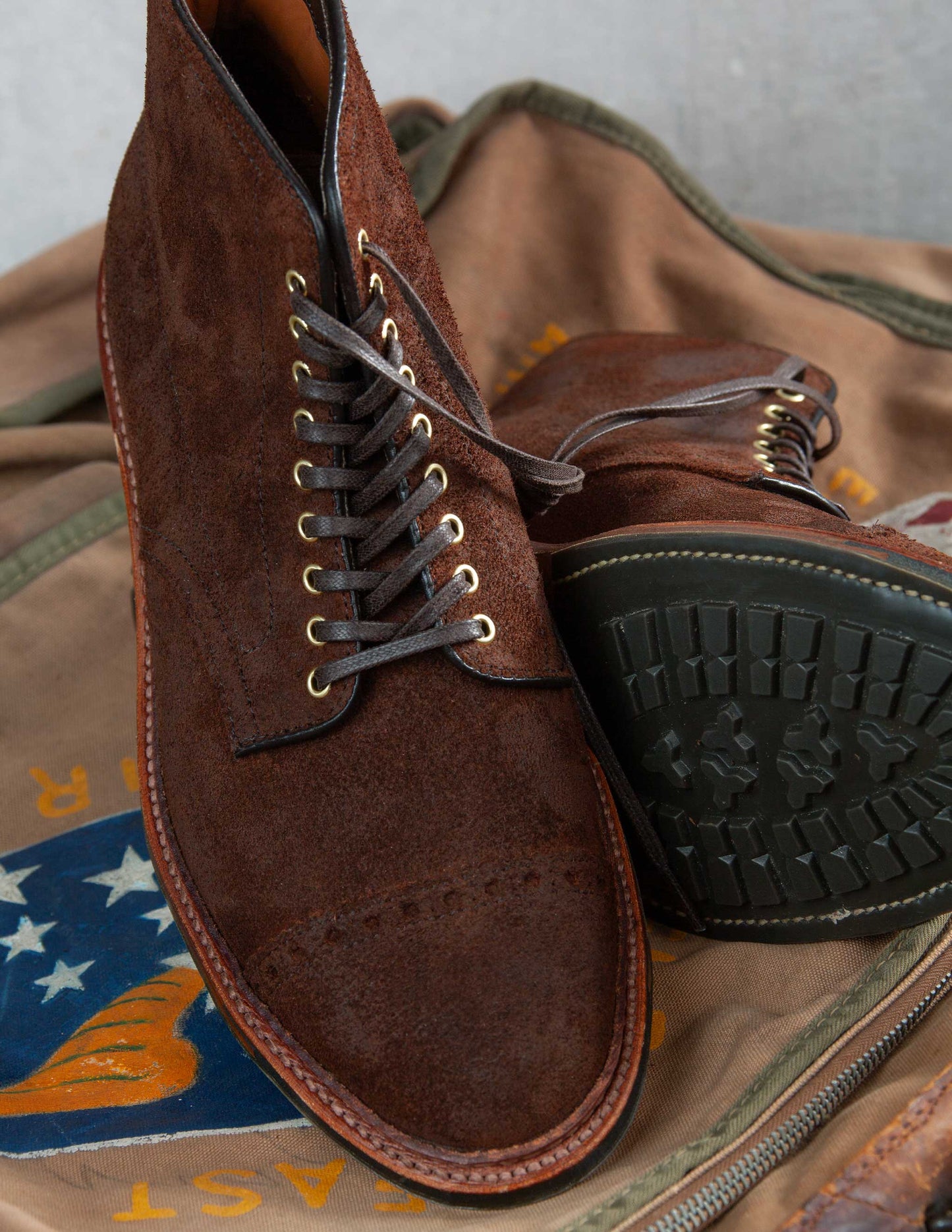Alden x Rivay: The Bedford Boot in Tobacco Chamois Reverse Suede