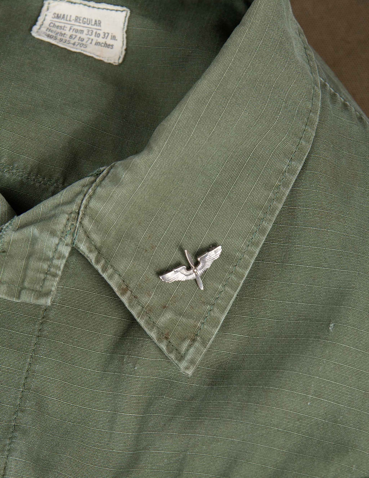 WWII-Era U.S. Army Air Corps Sterling Winged Propeller Pin