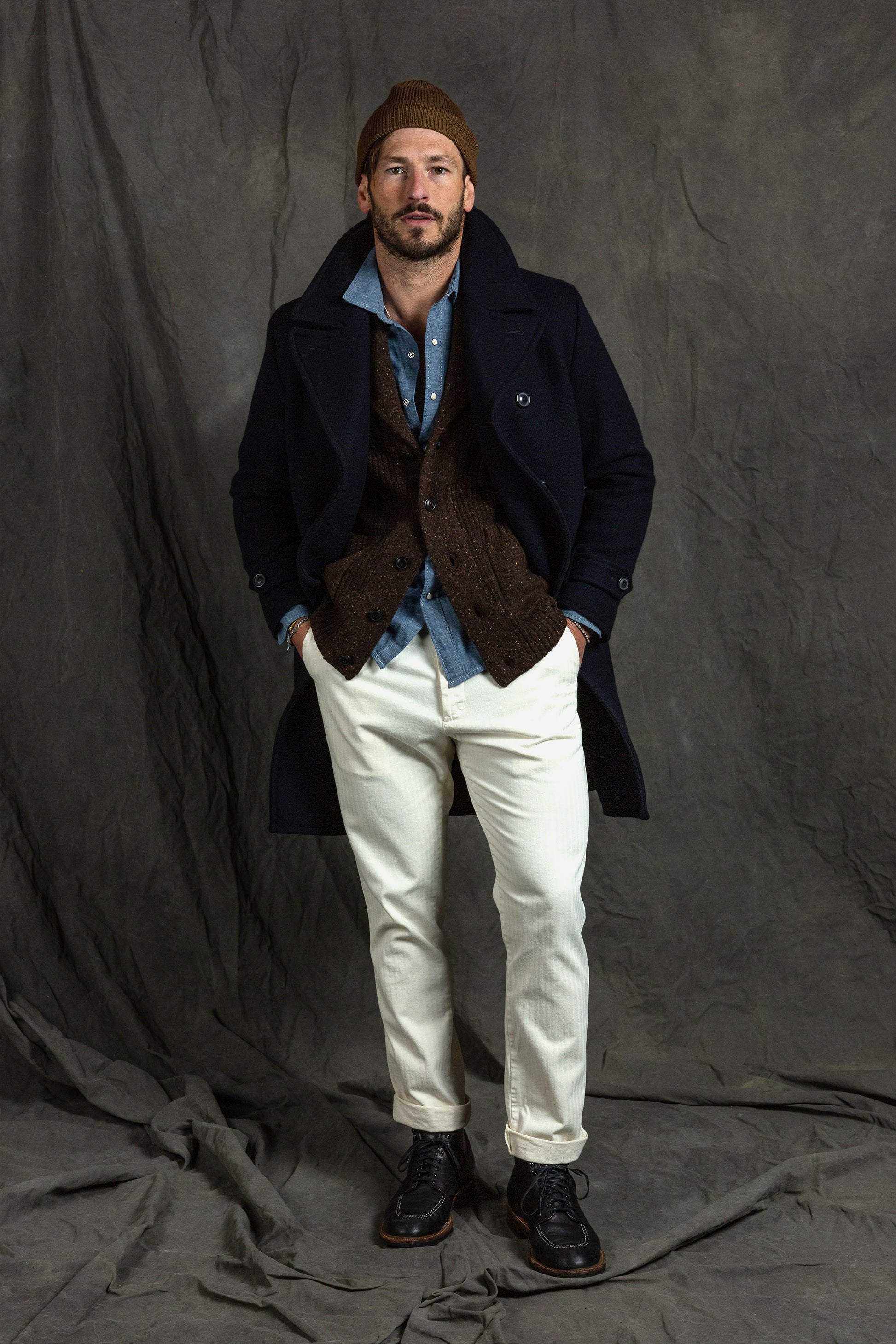 Rivay Harrison Western Shirt in Slub Chambray