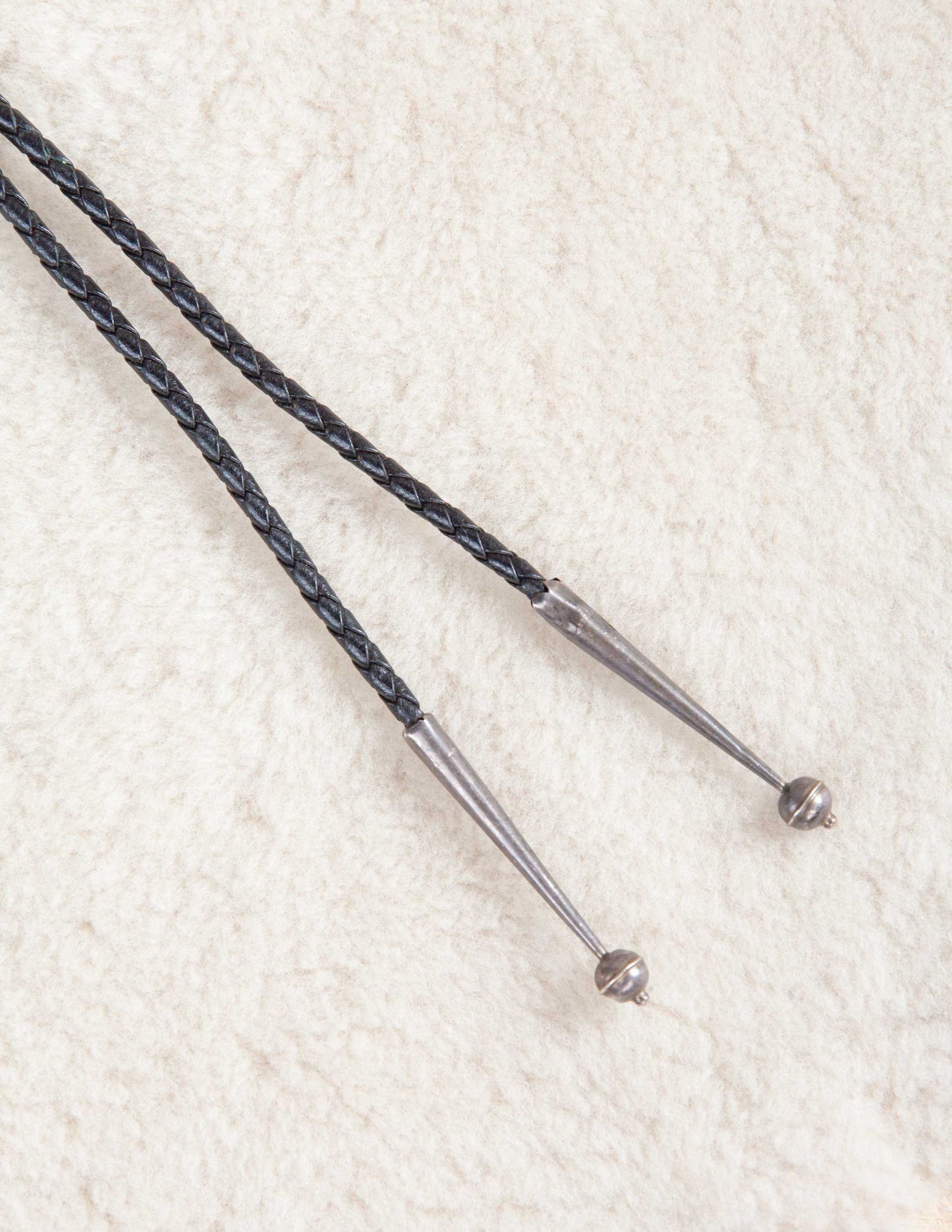 1940s Vintage Sterling & Onyx Bolo Tie