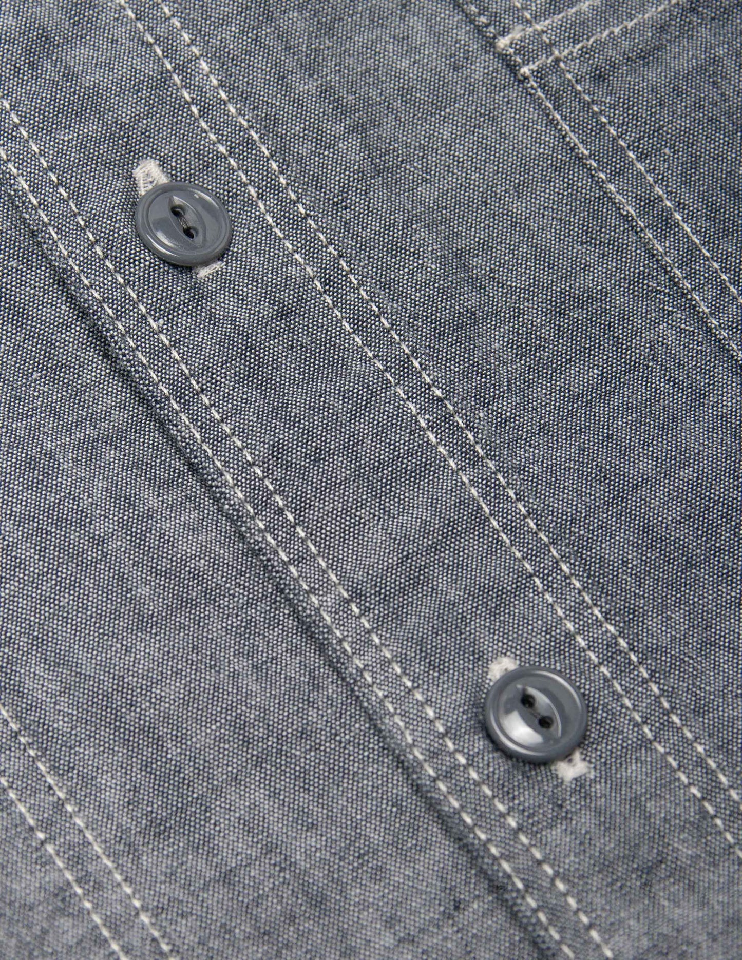 Rivay Butler Selvedge Chambray Workshirt in Graphite