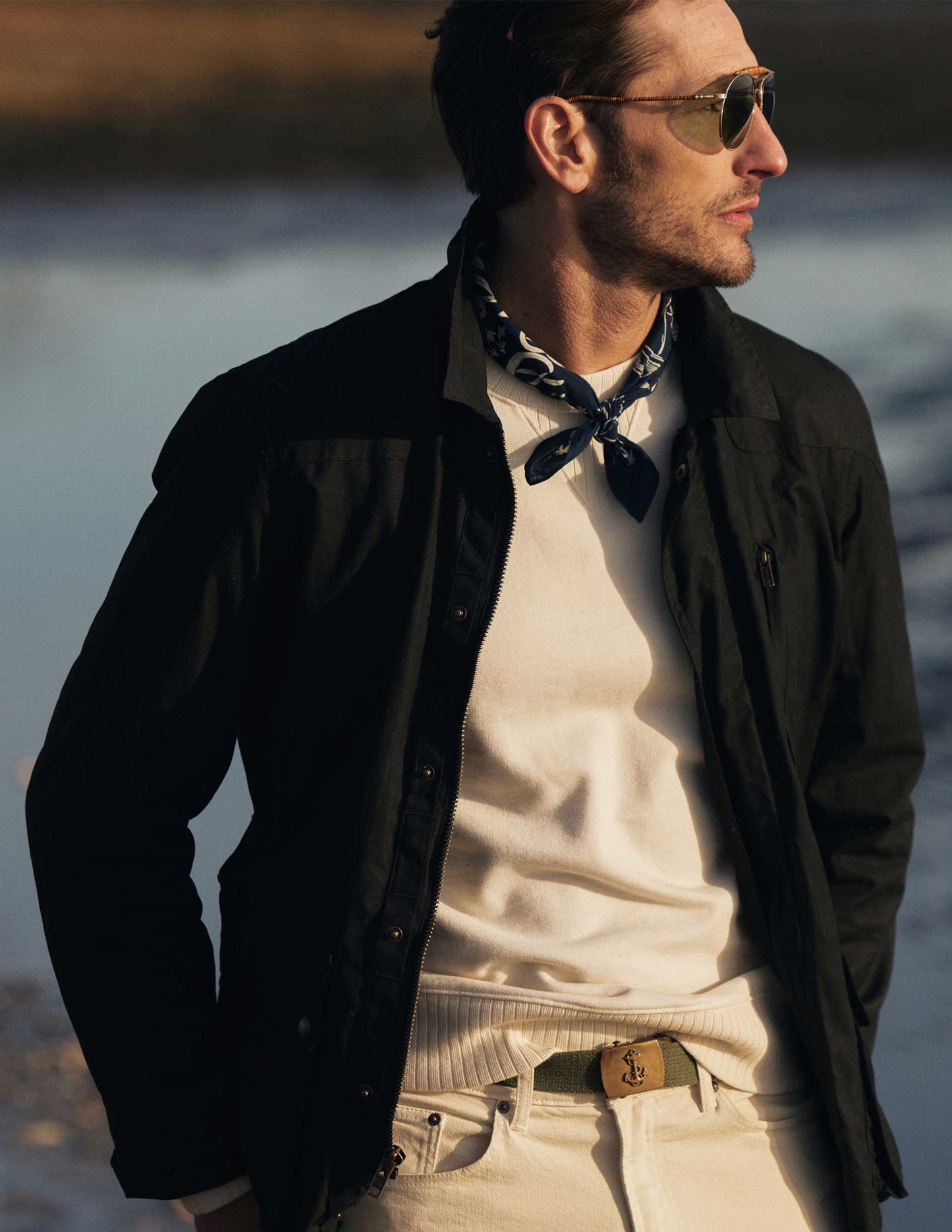 Rivay Delaney Waxed Cotton Mens Jacket