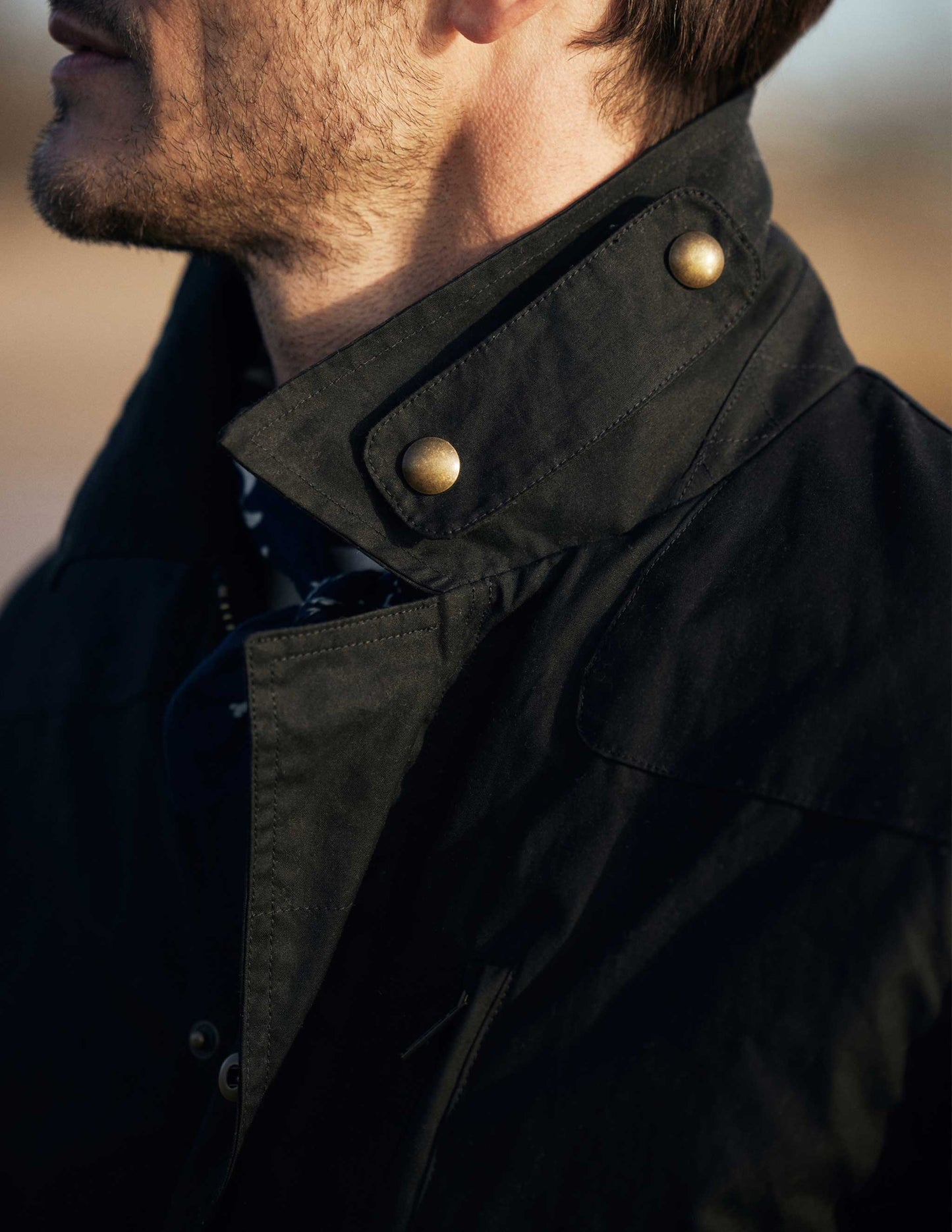 Rivay Delaney Waxed Cotton Mens Jacket