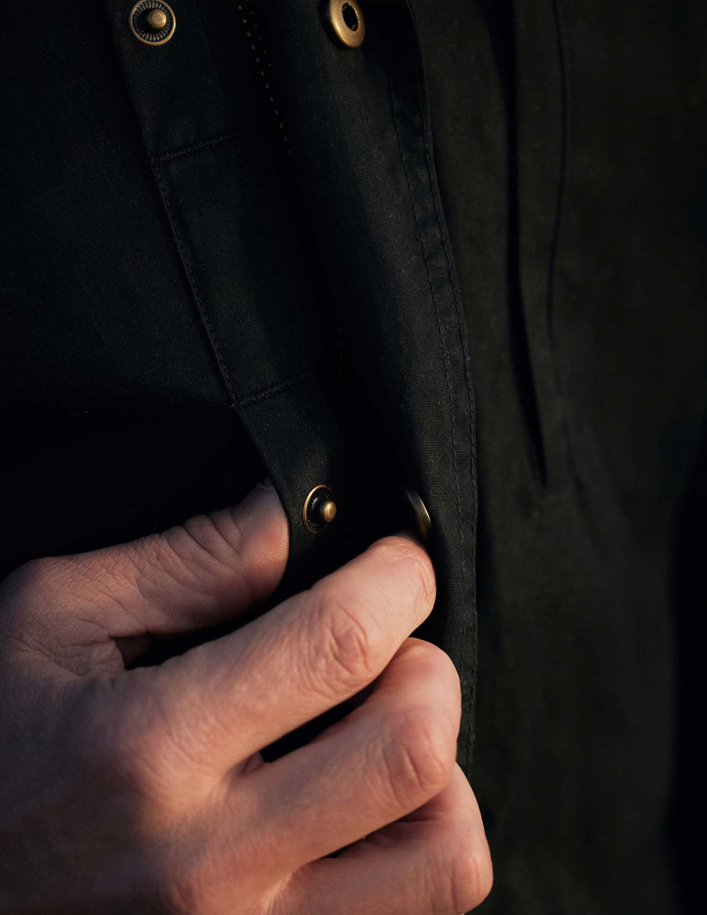 Rivay Delaney Waxed Cotton Mens Jacket