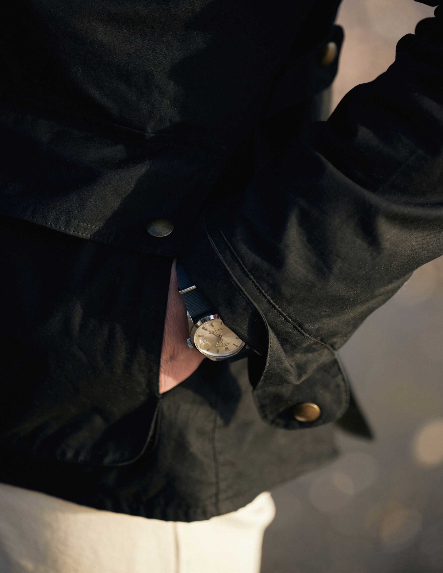 Rivay Delaney Waxed Cotton Mens Jacket