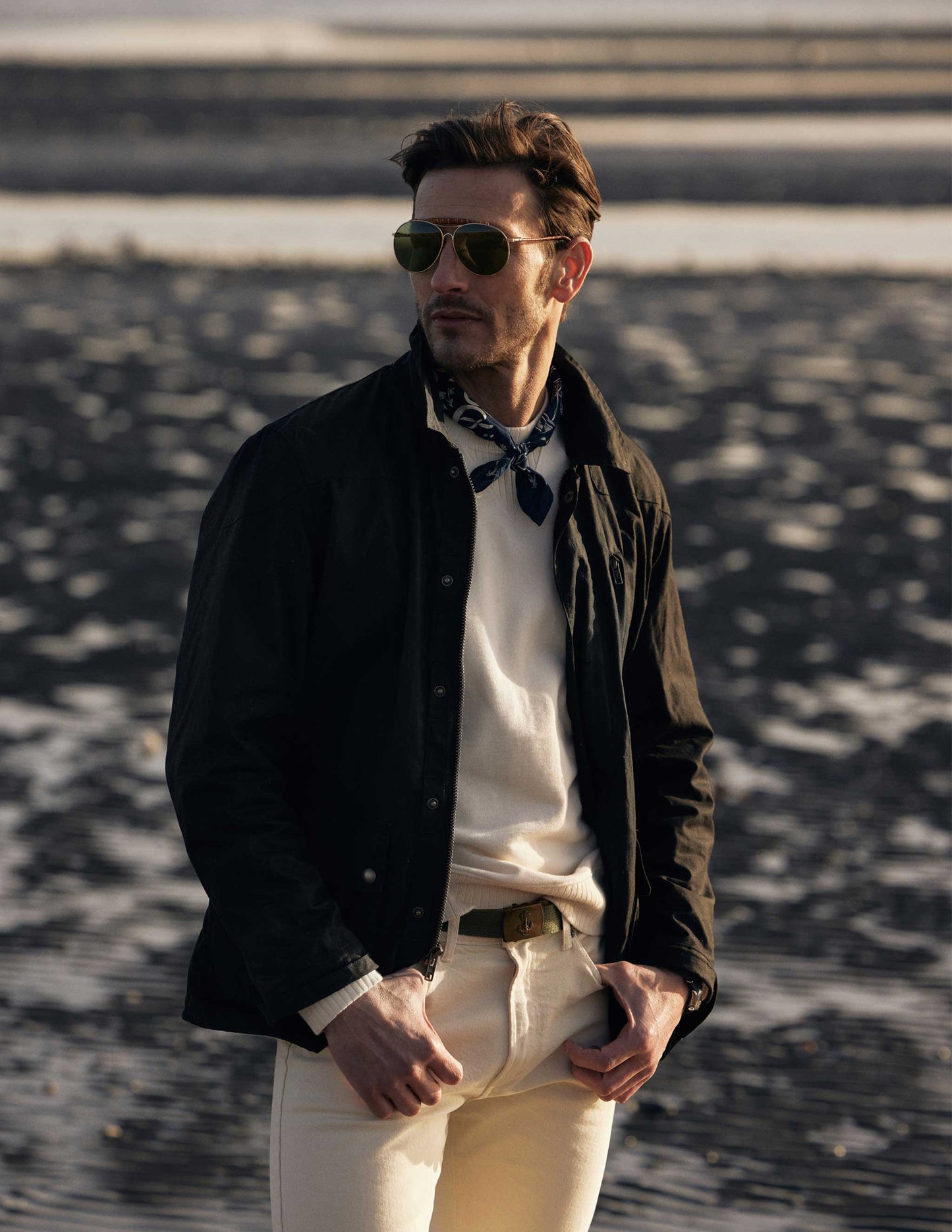 Rivay Delaney Waxed Cotton Mens Jacket