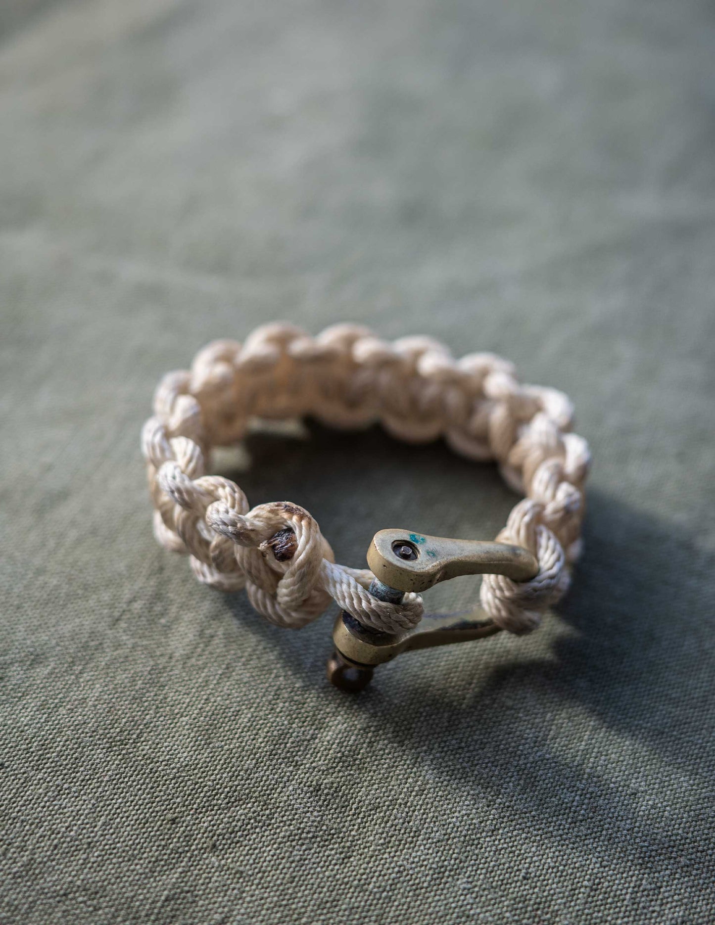 Vintage Nautical Braided Rope Key Loop