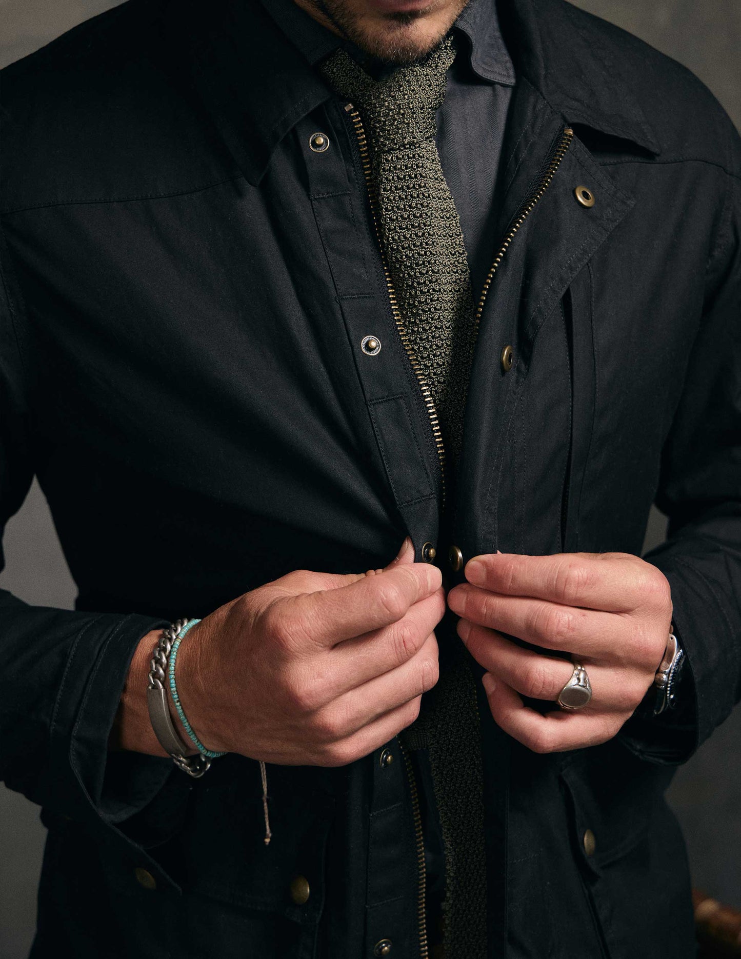 Delaney Waxed Cotton Field Jacket