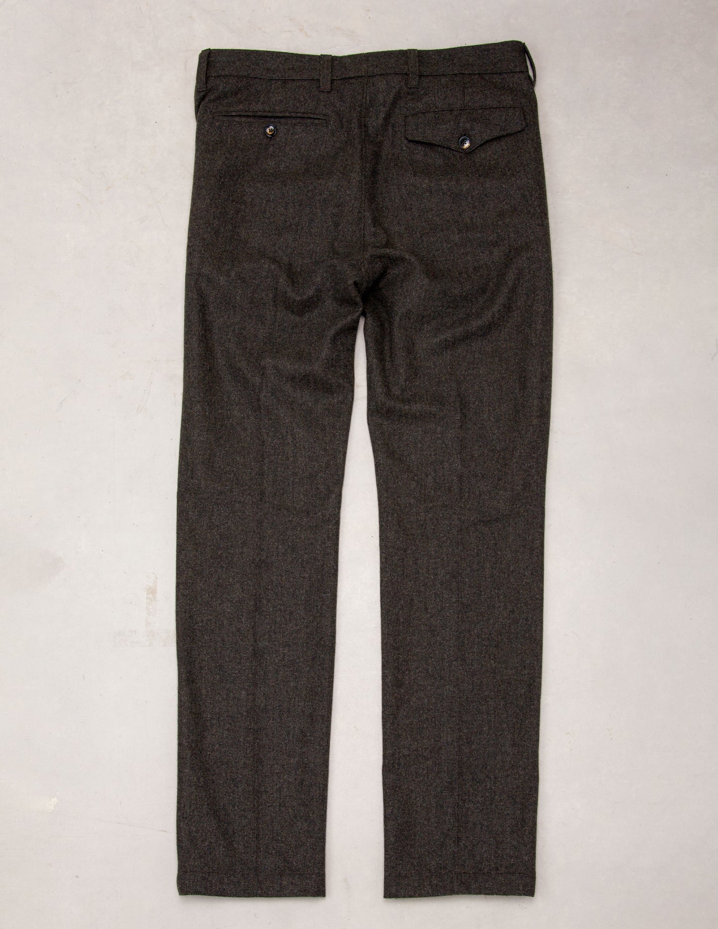 The Rivay Edwards Wool Trouser in Saddle Brown