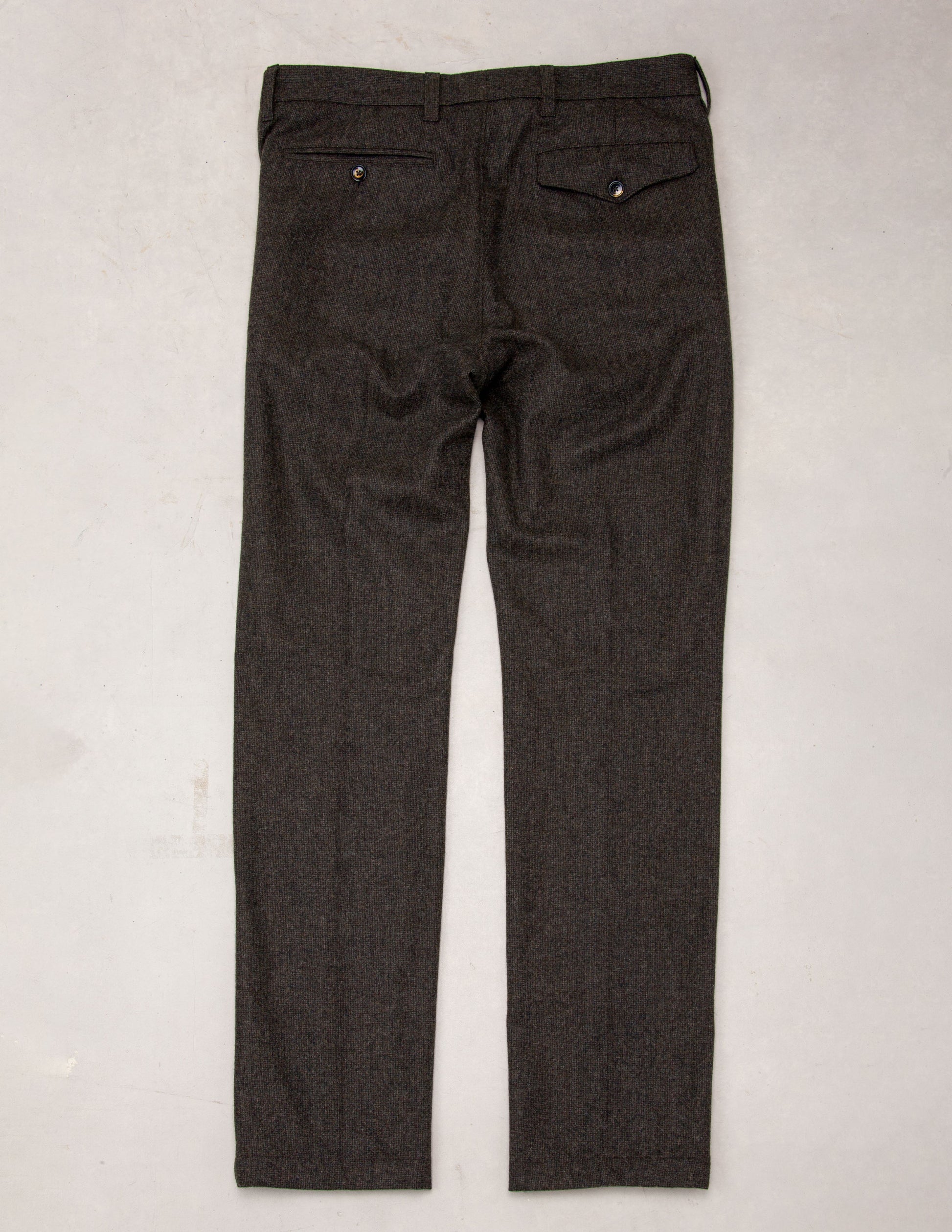 The Rivay Edwards Wool Trouser in Saddle Brown