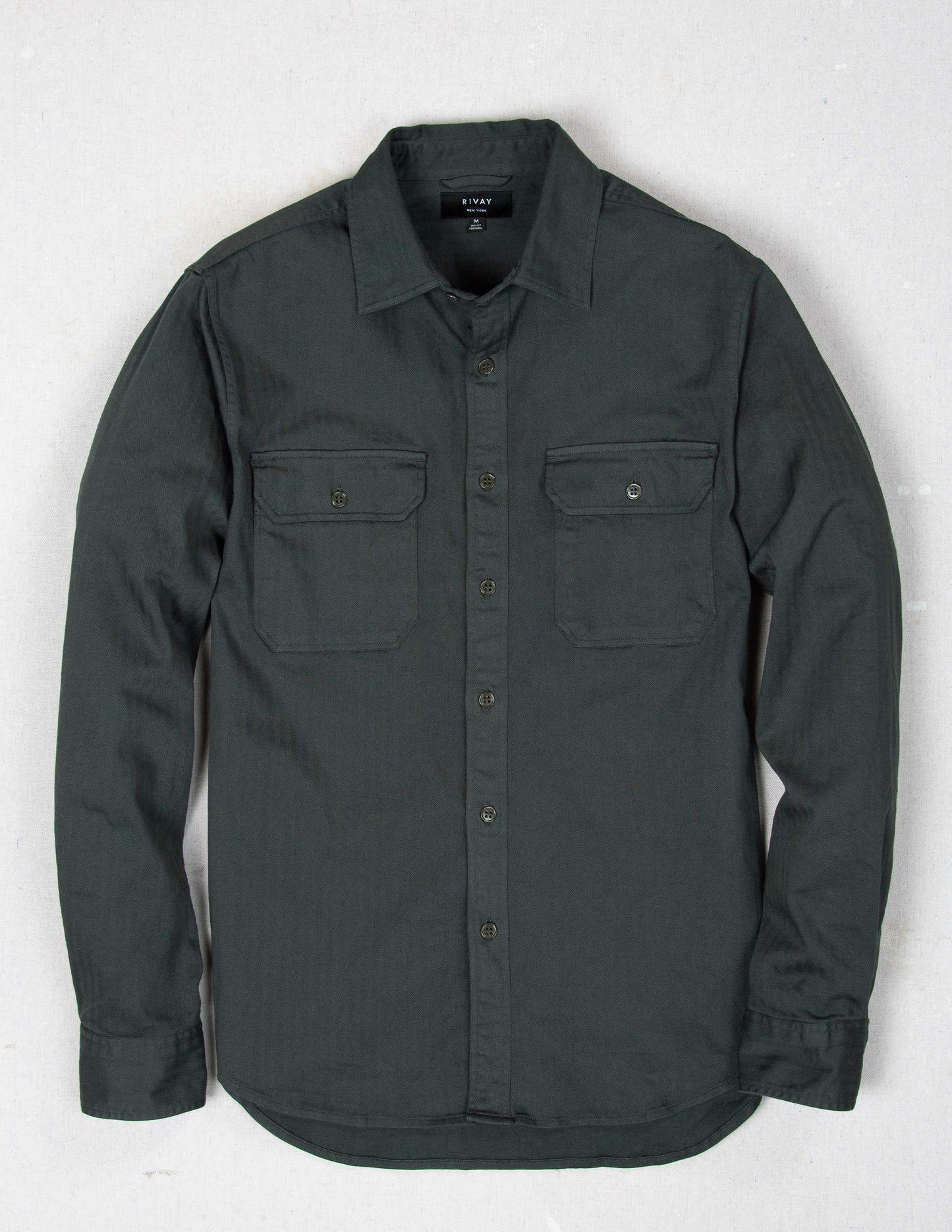 Enfield Officer's Shirt in Faded Black