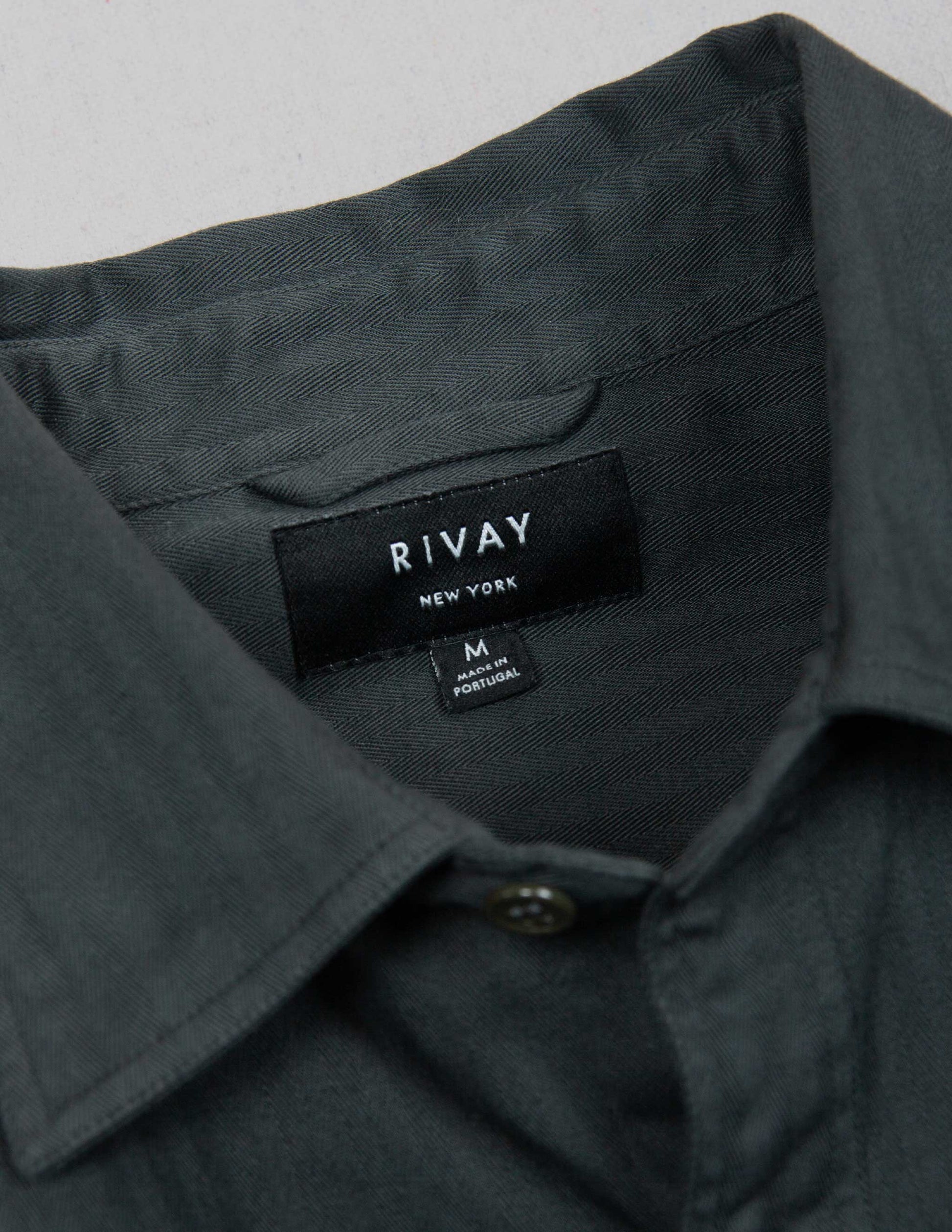 Enfield Officer's Shirt in Faded Black