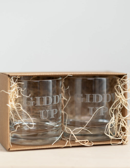 J.Earl & Sons x Rivay Giddy Up Glasses- Set of 2