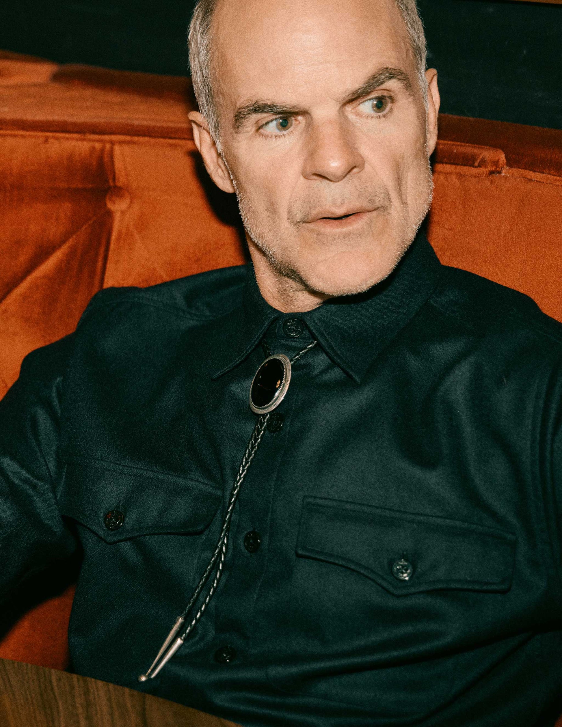 Irving Wool Flannel Shirt in Midnight