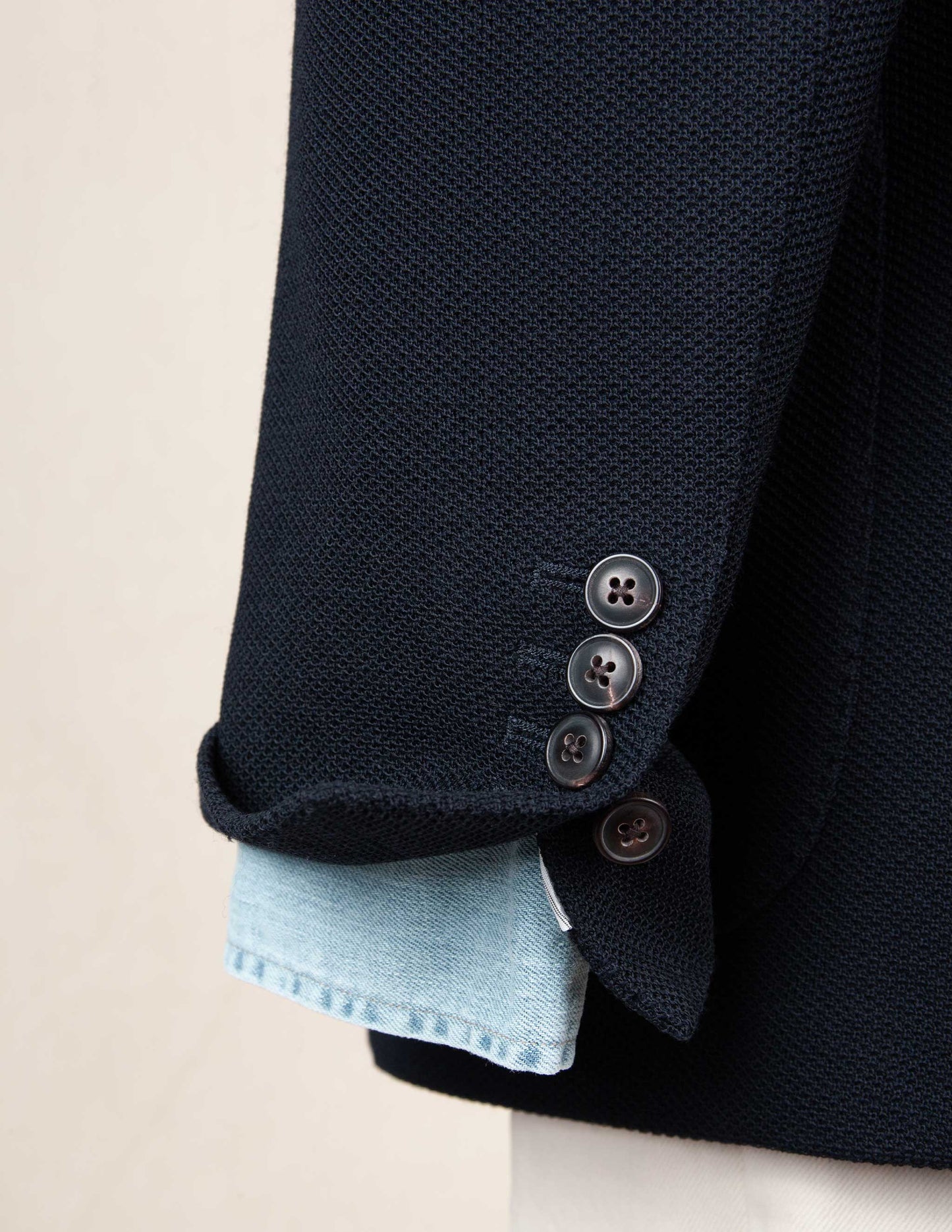Italian Tour Knit Sport Coat in Navy