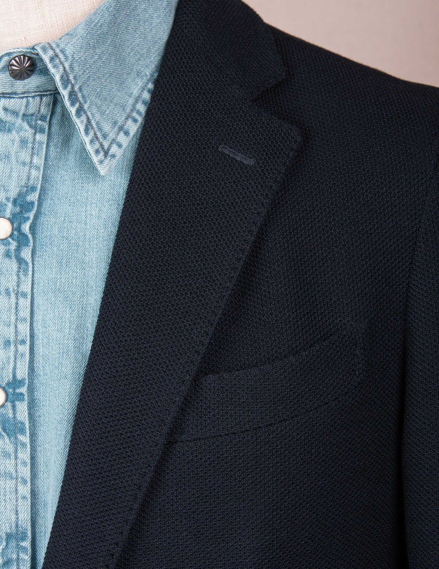 Italian Tour Knit Sport Coat in Navy