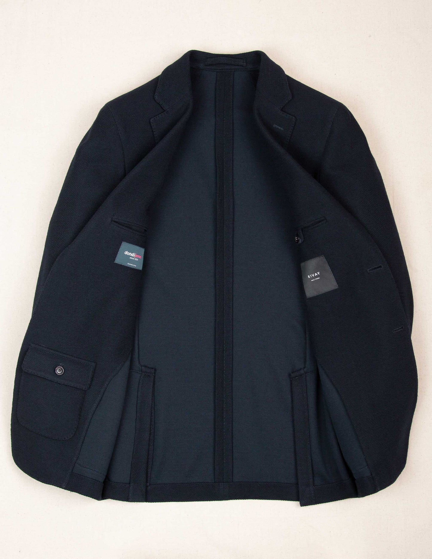 Italian Tour Knit Sport Coat in Navy