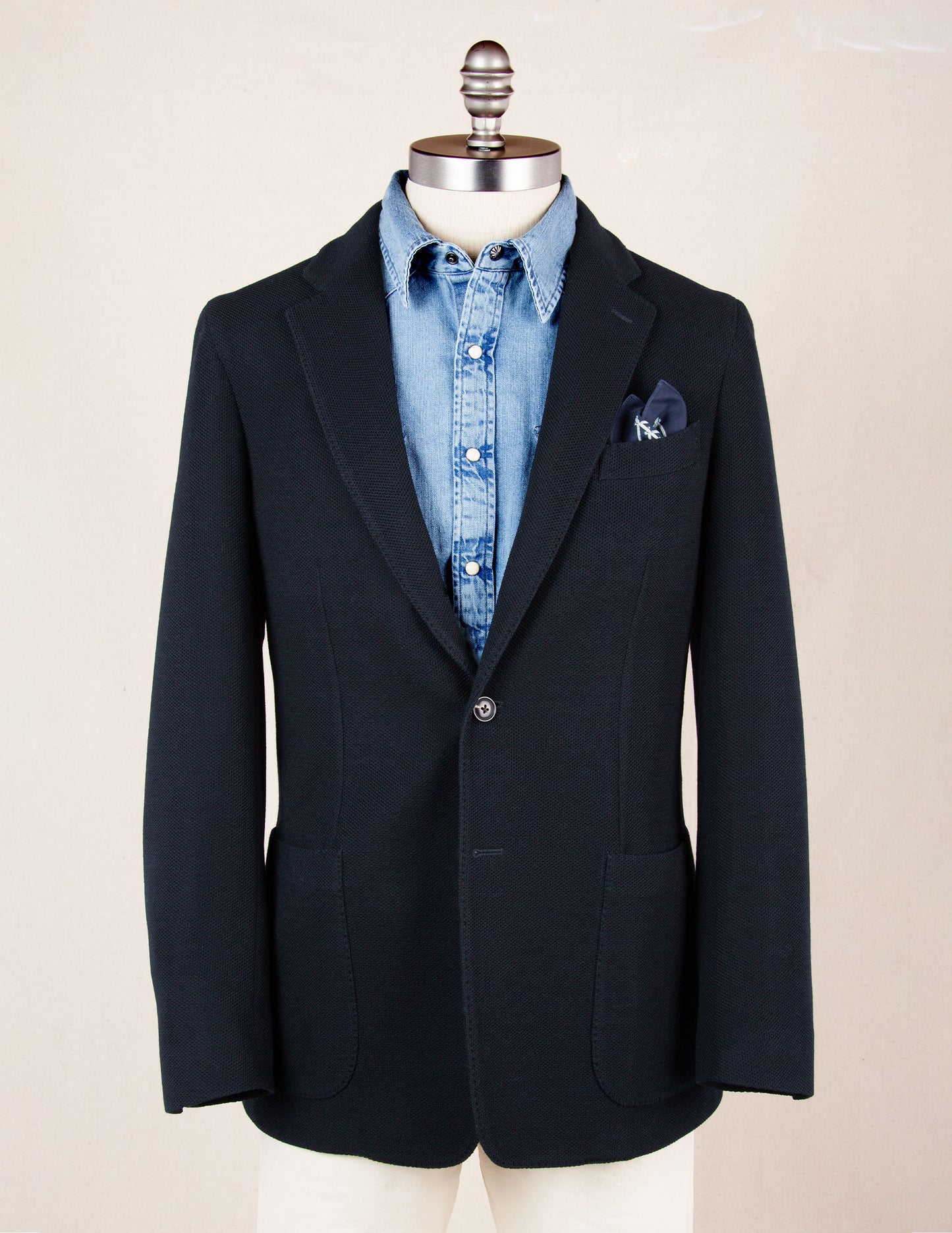 Italian Tour Knit Sport Coat in Navy