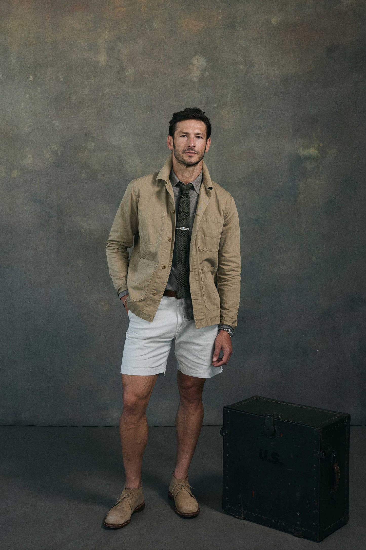 Rivay Series Chino Short in White Sands