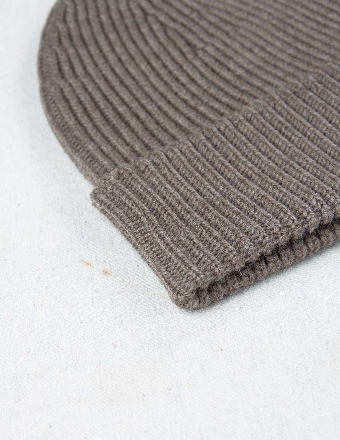 Italian Merino Wool Watch Cap in Driftwood