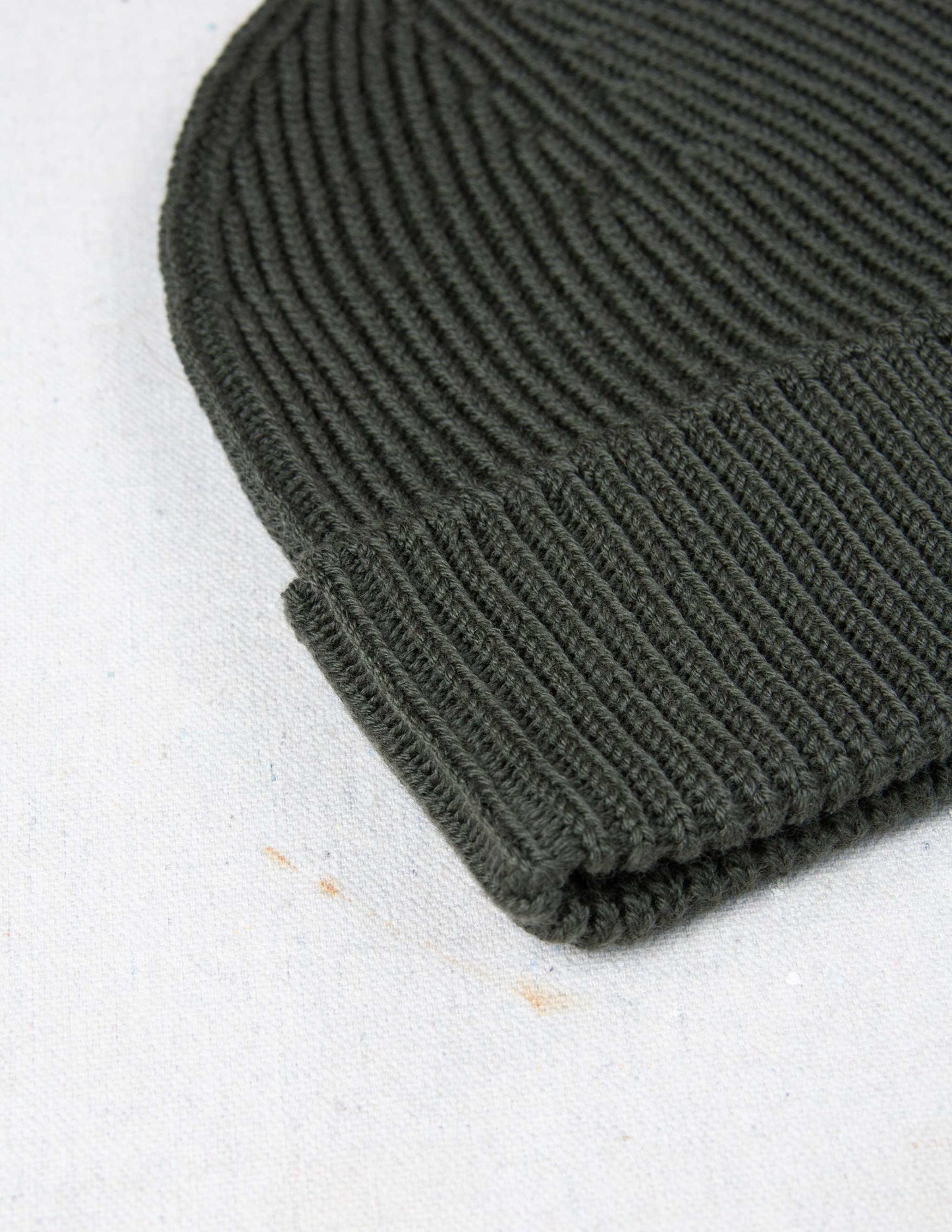 Italian Merino Wool Watch Cap in Olive
