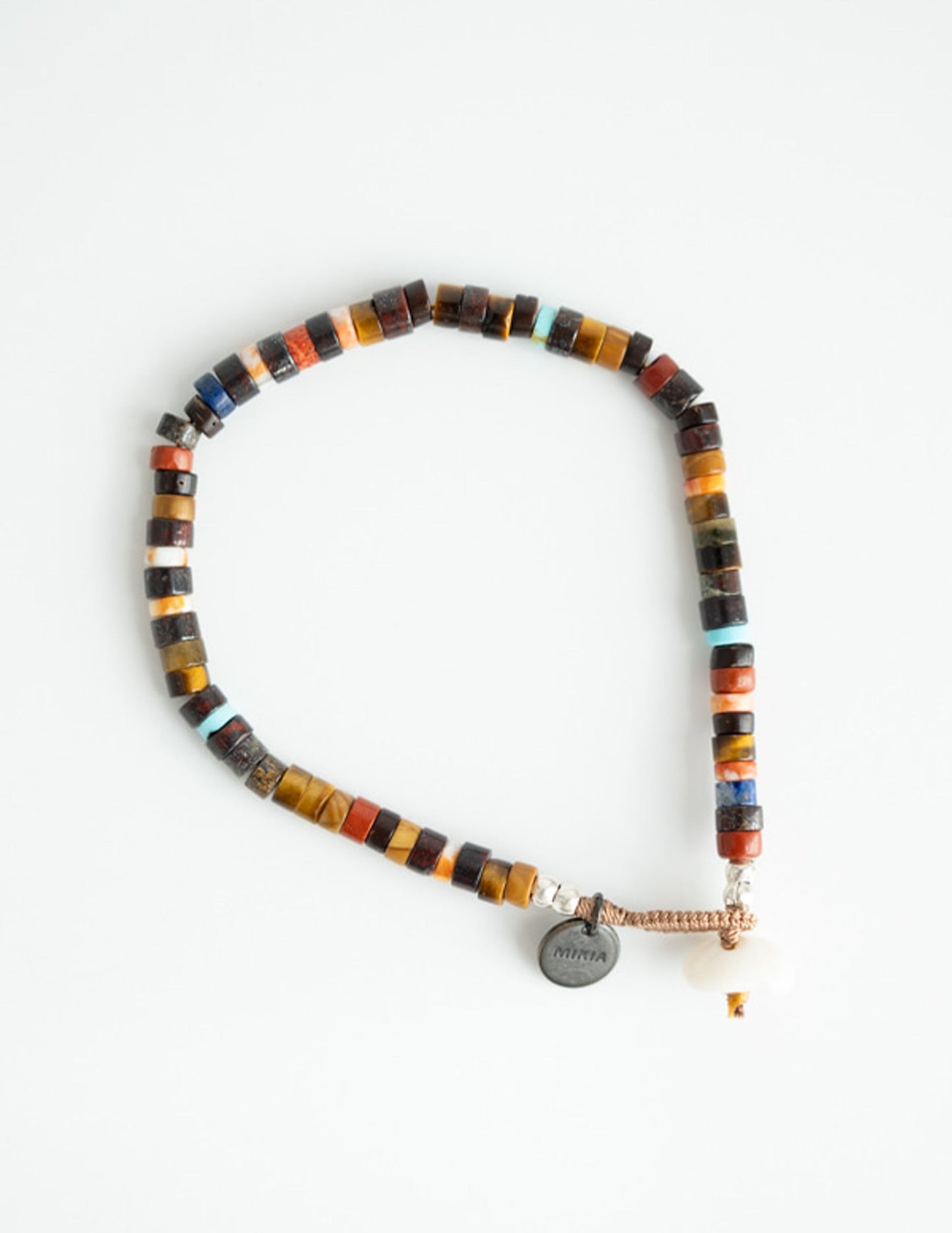 Mikia Heishi Beads Bracelet in Brown Multi