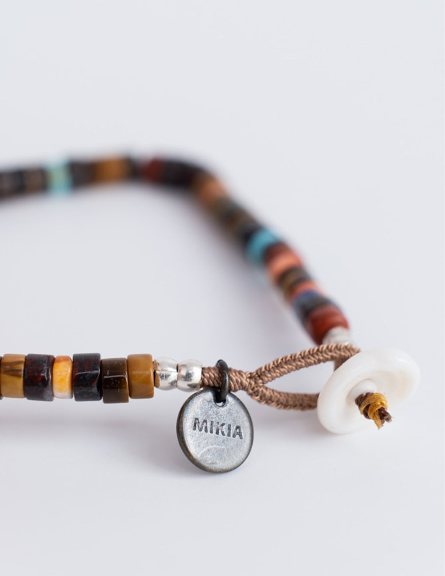 Mikia Heishi Beads Bracelet in Brown Multi