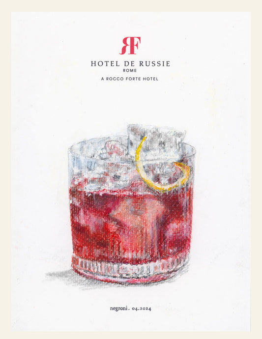 Negroni on Hotel de Russie Rome by J. Cournoyer