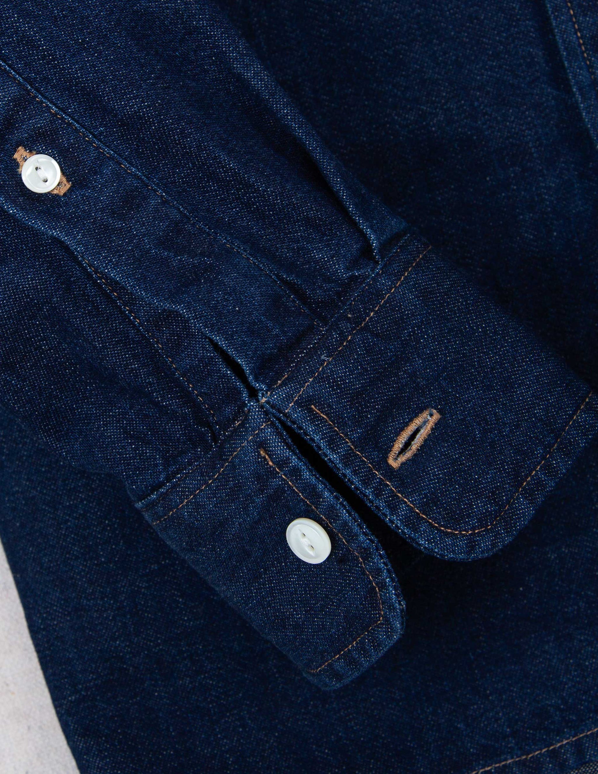 Rivay Otis Denim Shirt in Dark Wash
