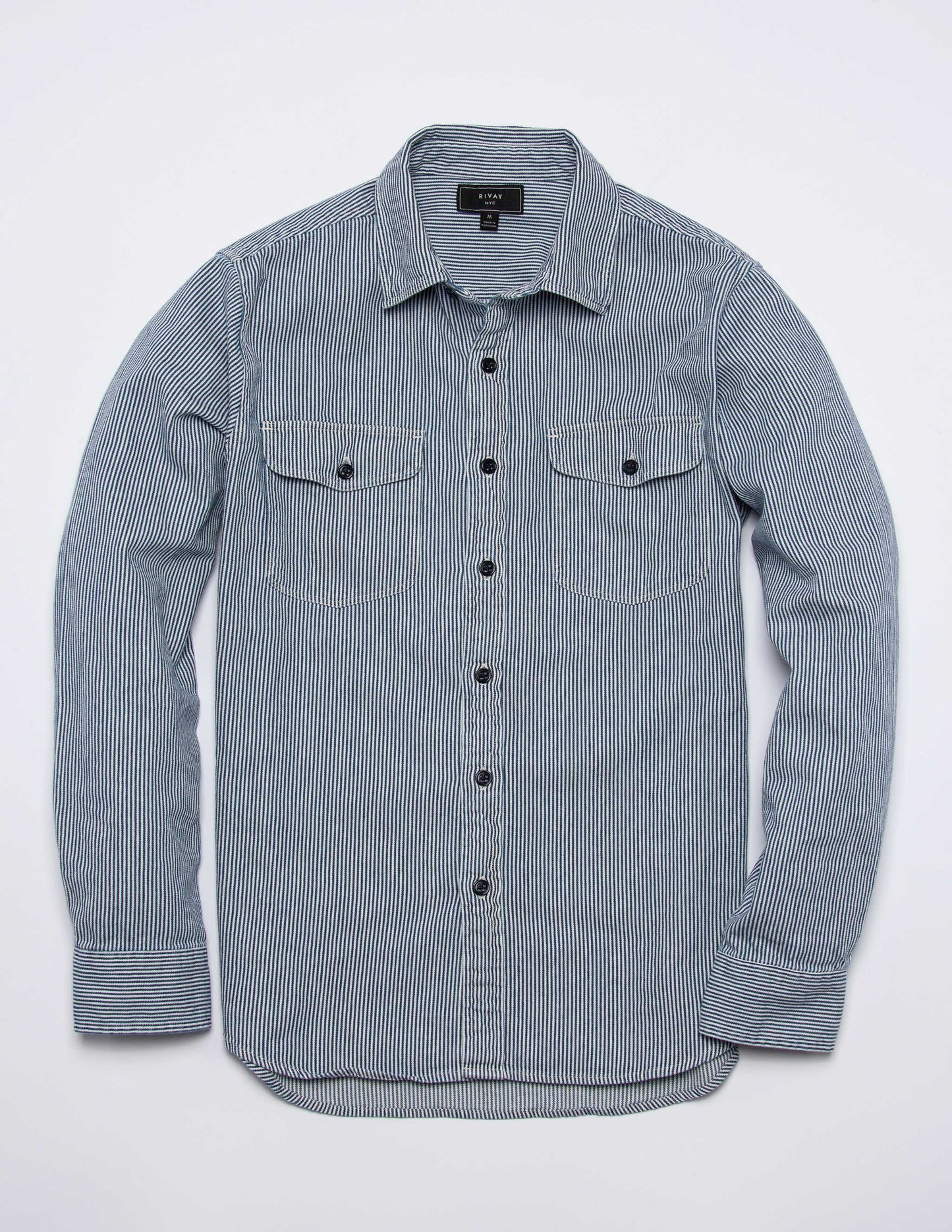 Rivay Palmer Indigo Stripe Workshirt