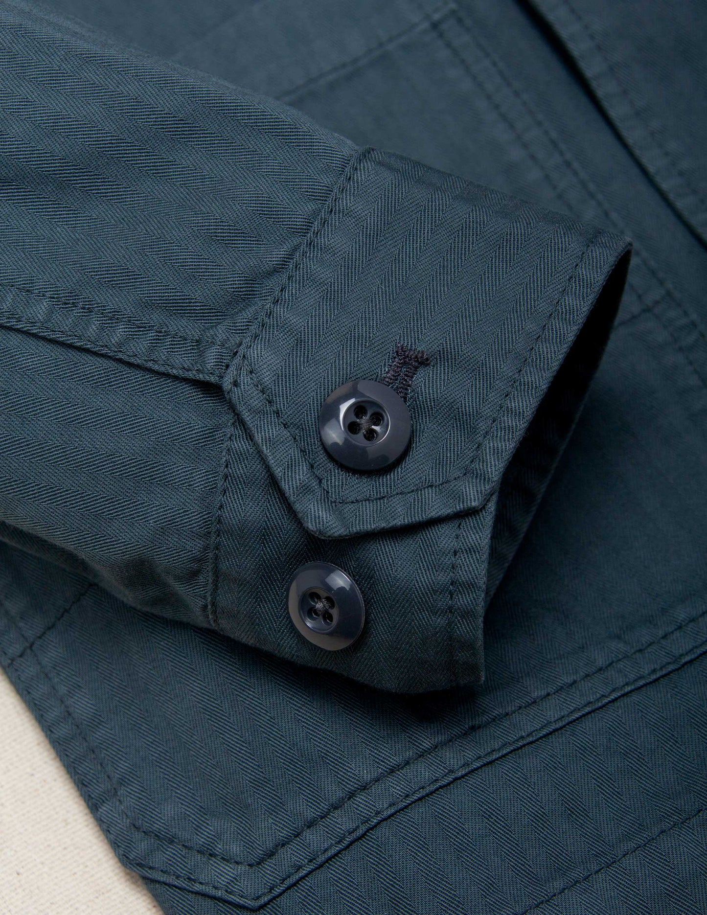Rivay & A Continuous Lean Chore Jacket in Rivay Racing Green