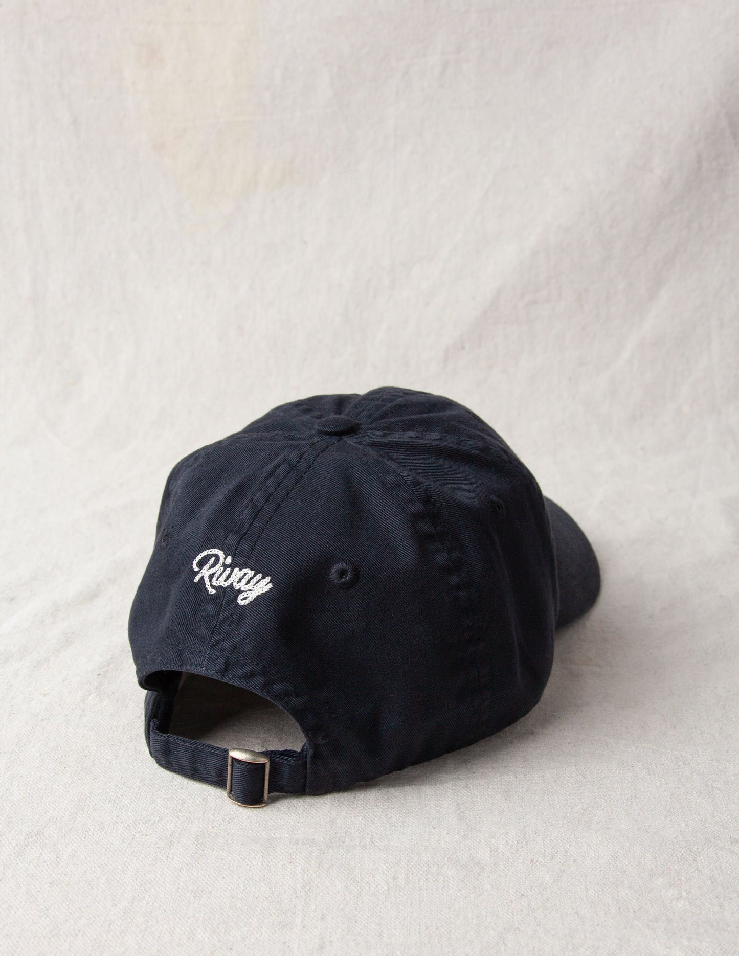 Rivay Chainstitch "R" Cotton Twill Hat in Navy