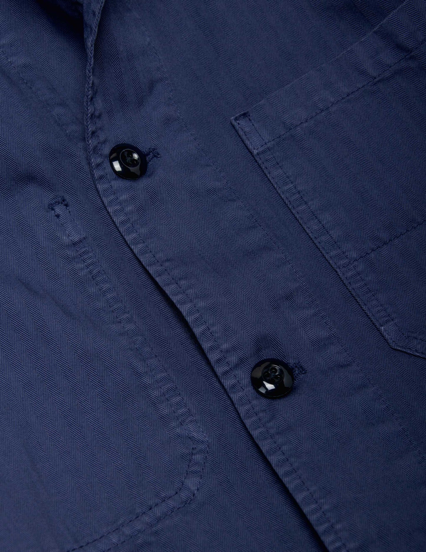 Rivay Garment Dyed Chore Jacket in Indigo
