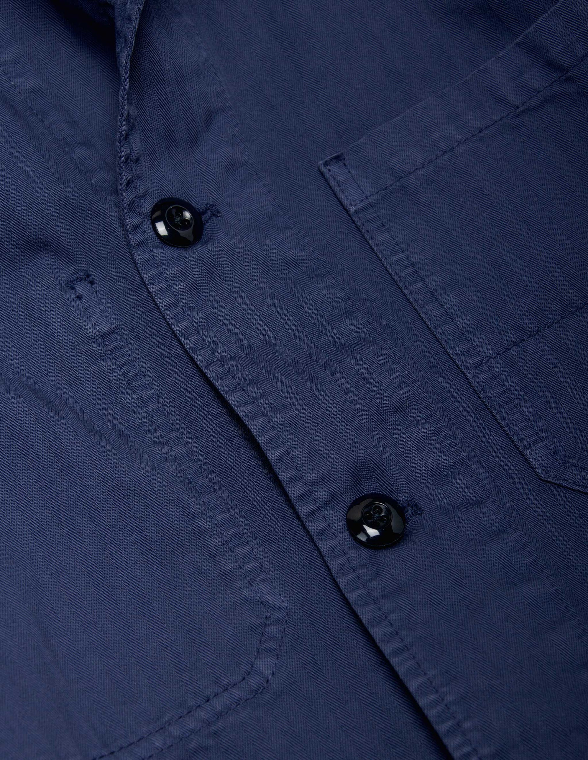 Rivay Garment Dyed Chore Jacket in Indigo
