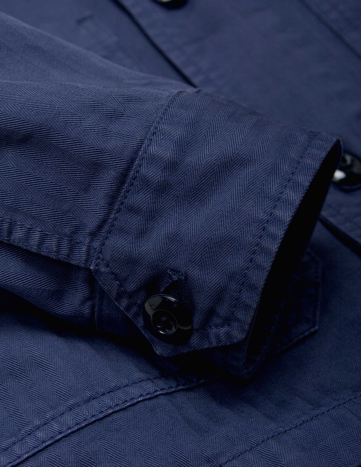 Rivay Garment Dyed Chore Jacket in Indigo
