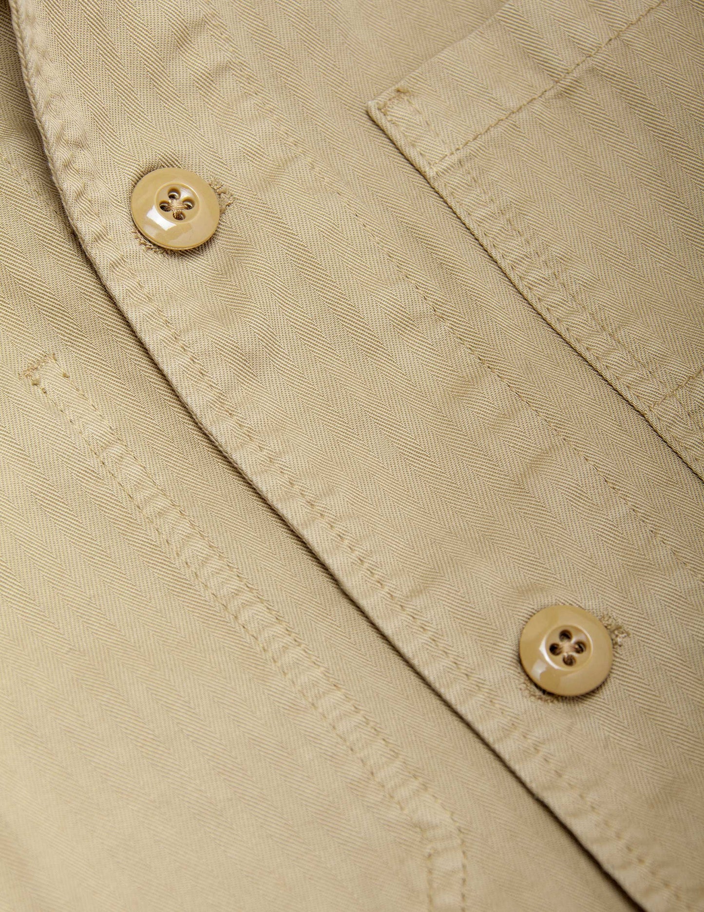 Rivay Garment Dyed Chore Jacket in Khaki
