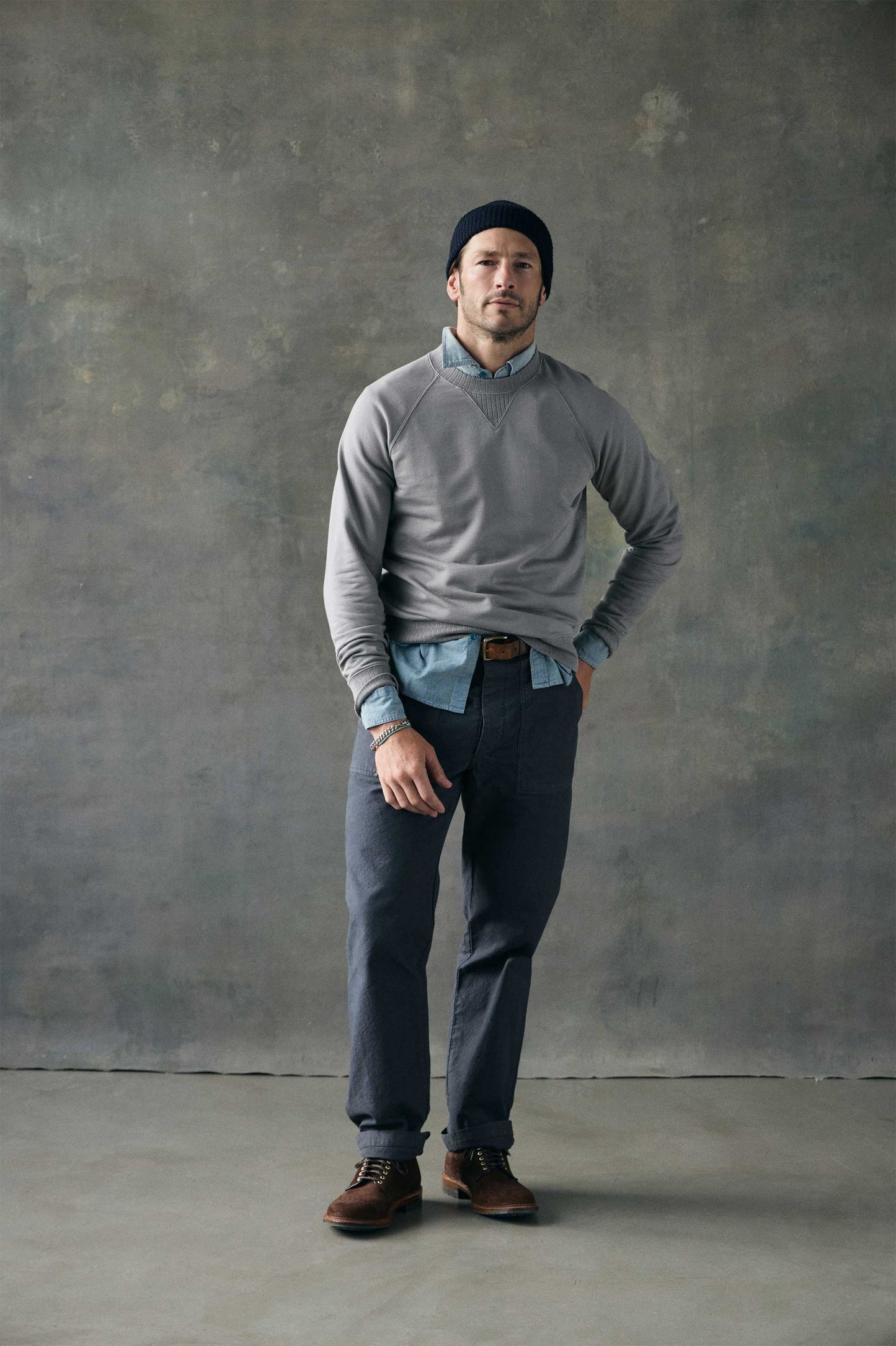 Series II Garment Dyed Utility Pant in Vintage Black