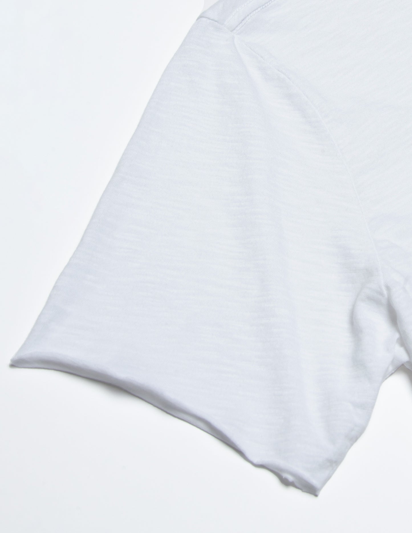 Rivay Slub Cotton Pocket Tee in White