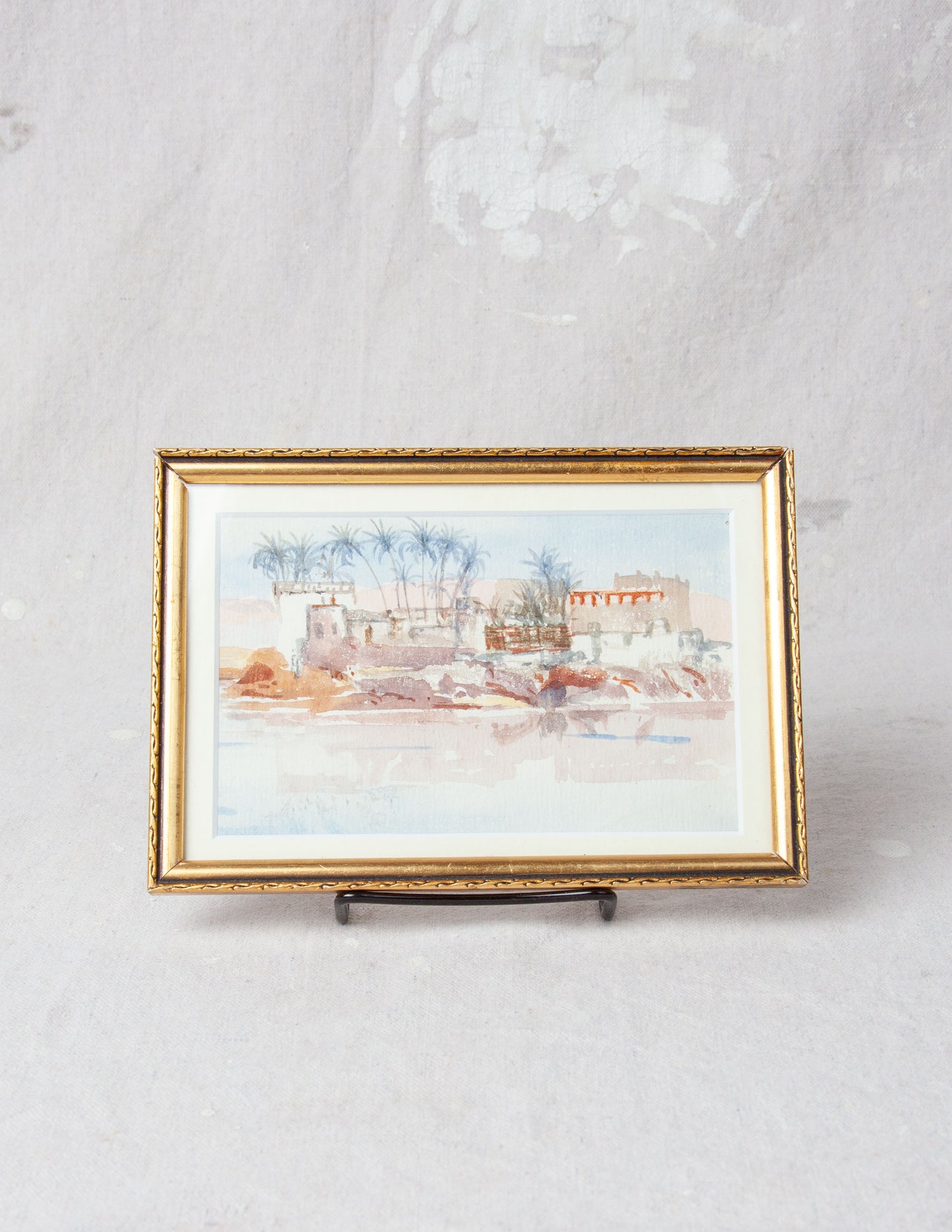 Rivay Vintage 1920's Egypt Watercolor