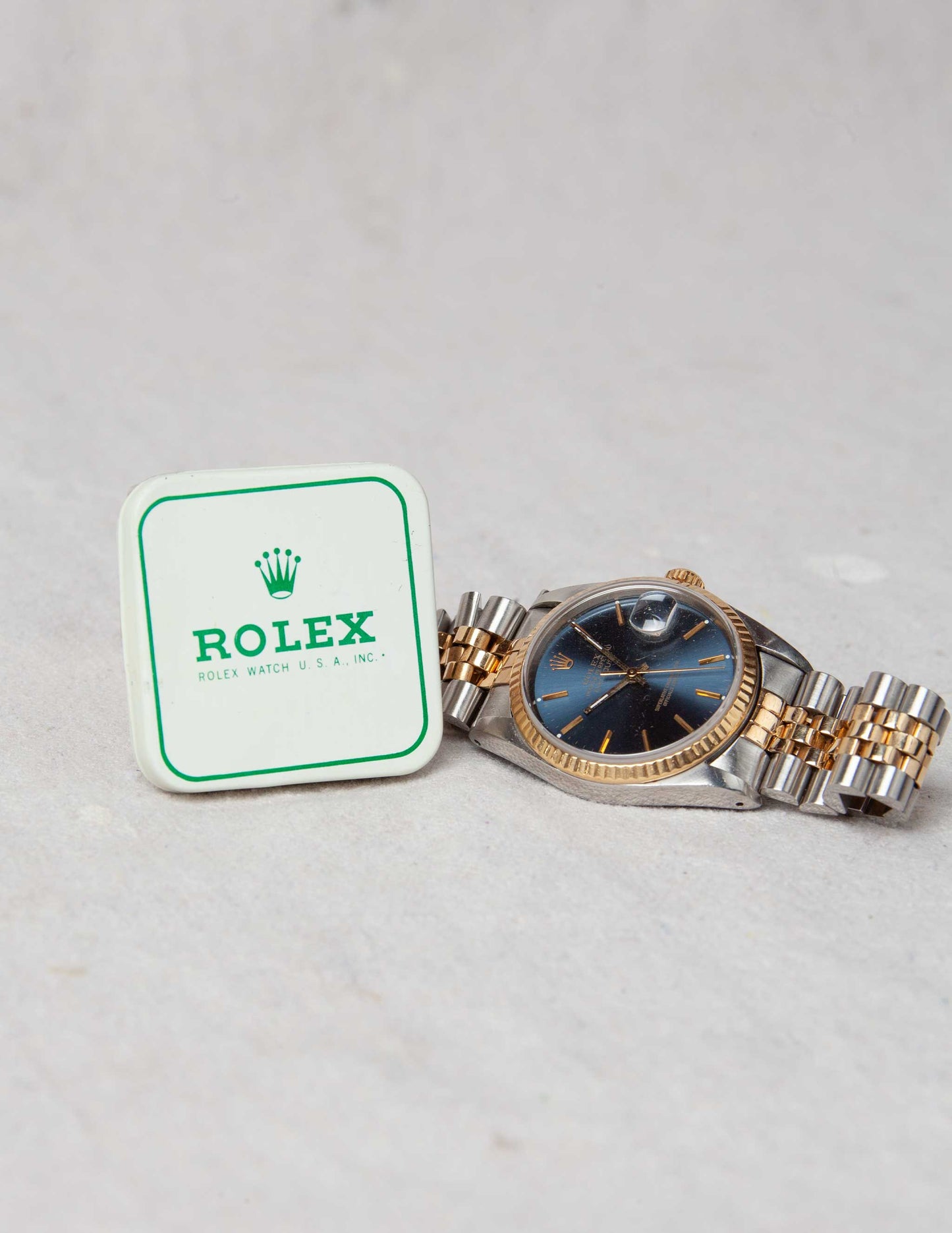 Vintage Rolex® Watch USA Dealer Watch Parts Tin Storage Box