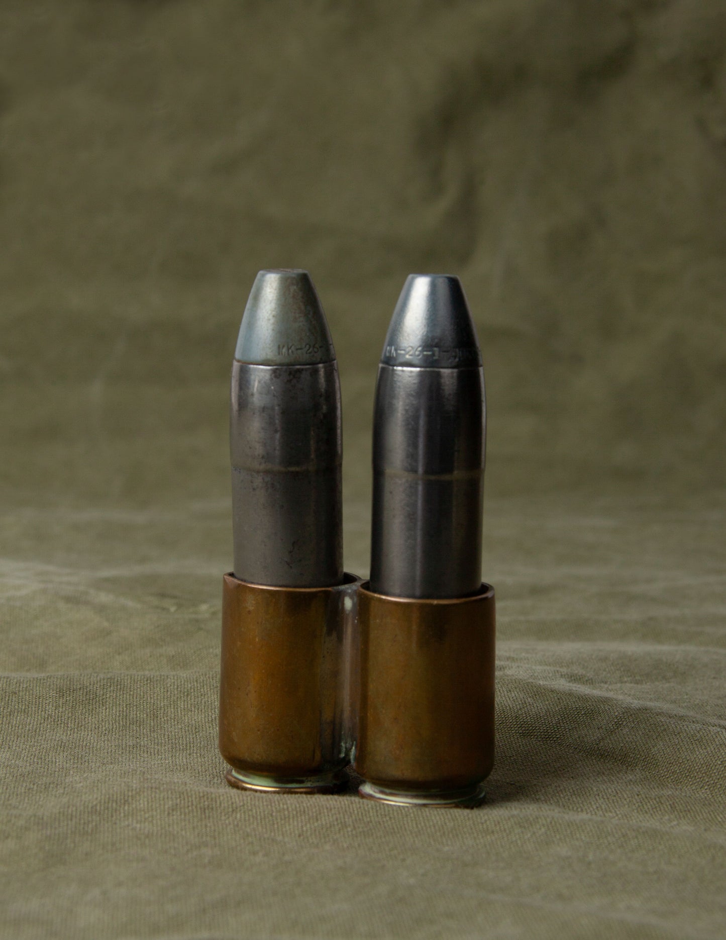 Rivay Vintage WW2 Trench Art Salt & Pepper Shakers