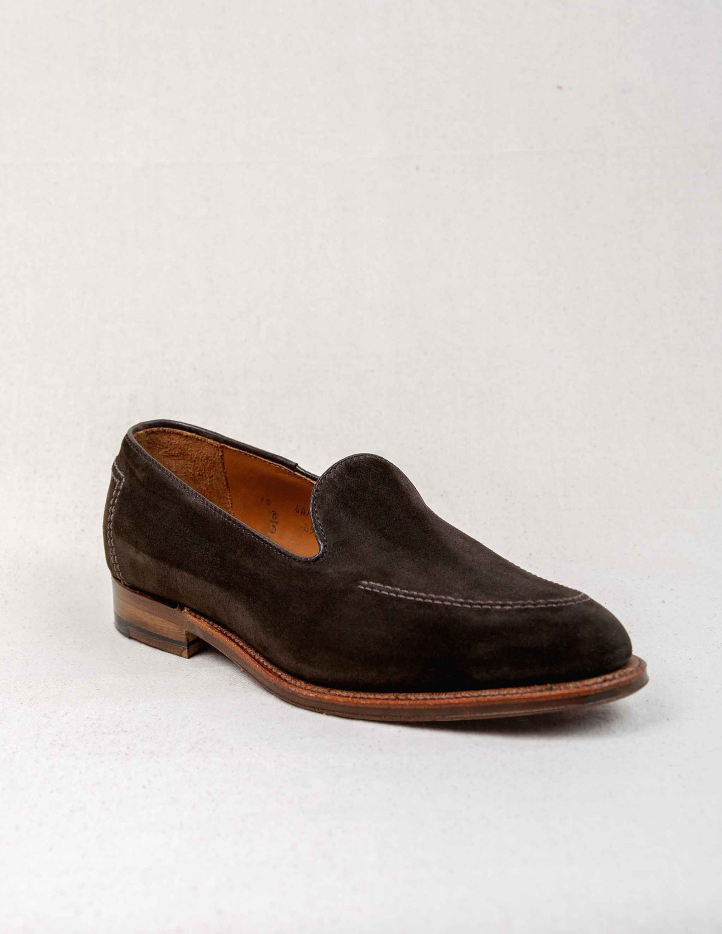 Alden x Rivay Roma Loafer in Chocolate Suede