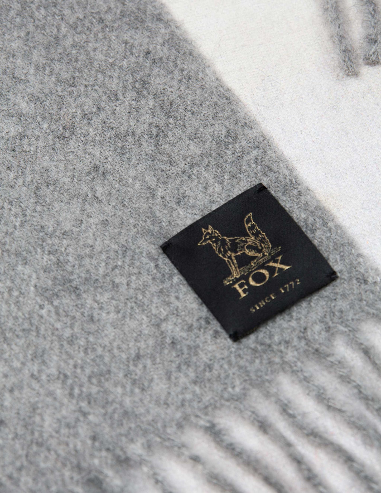 Fox Brothers® Cashmere Scarf in Light Grey