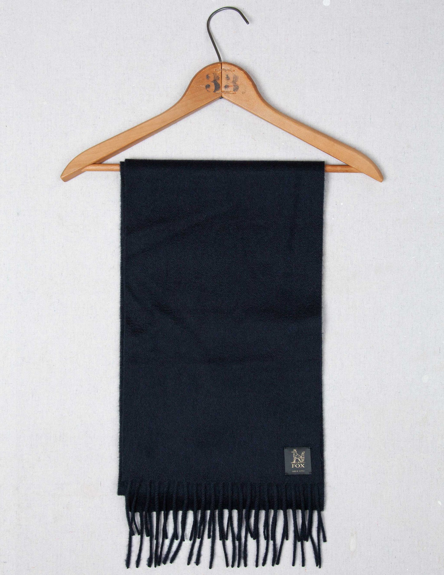 Fox Brothers® Cashmere Scarf in Navy
