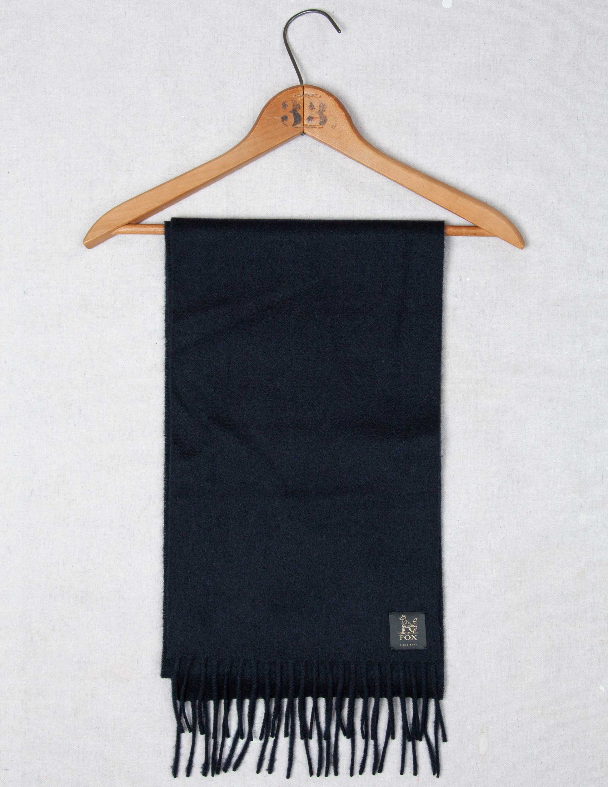 Fox Brothers® Cashmere Scarf in Navy